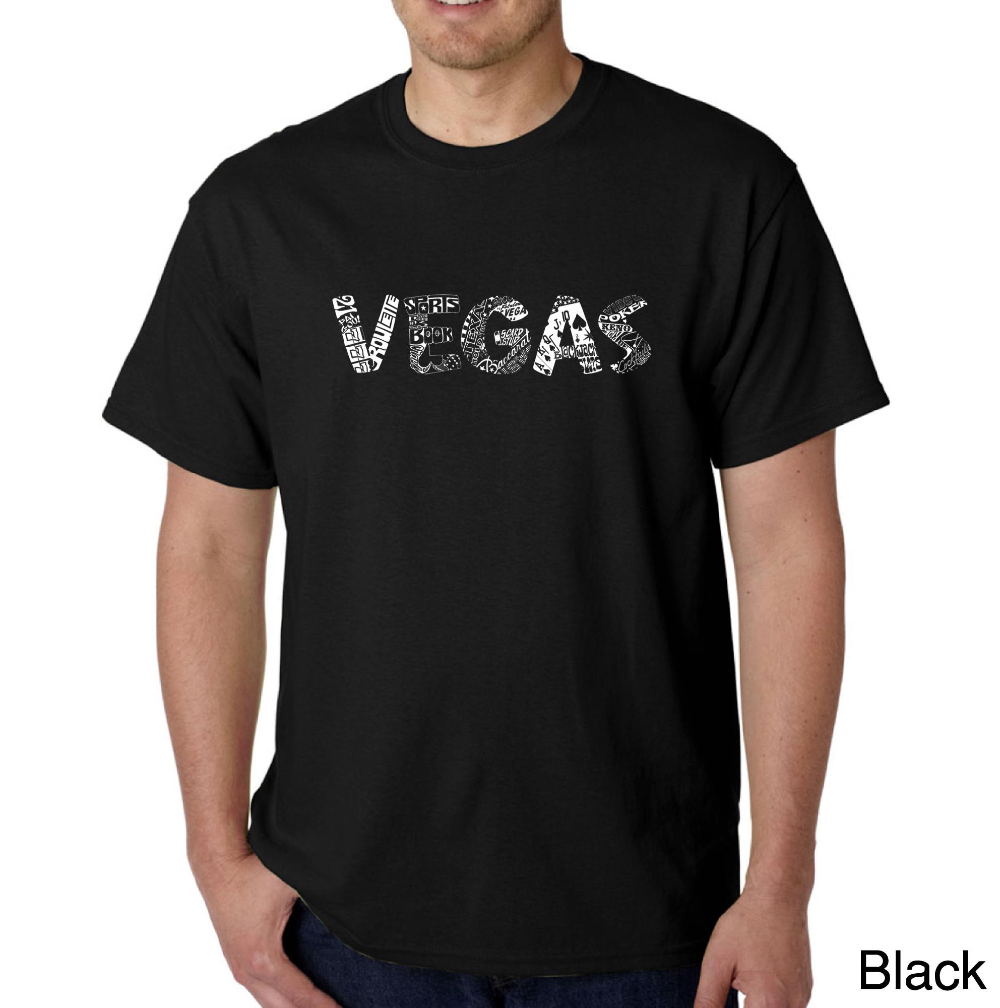 Los Angeles Pop Art Men's Big & Tall Word Art T-shirt - Vegas