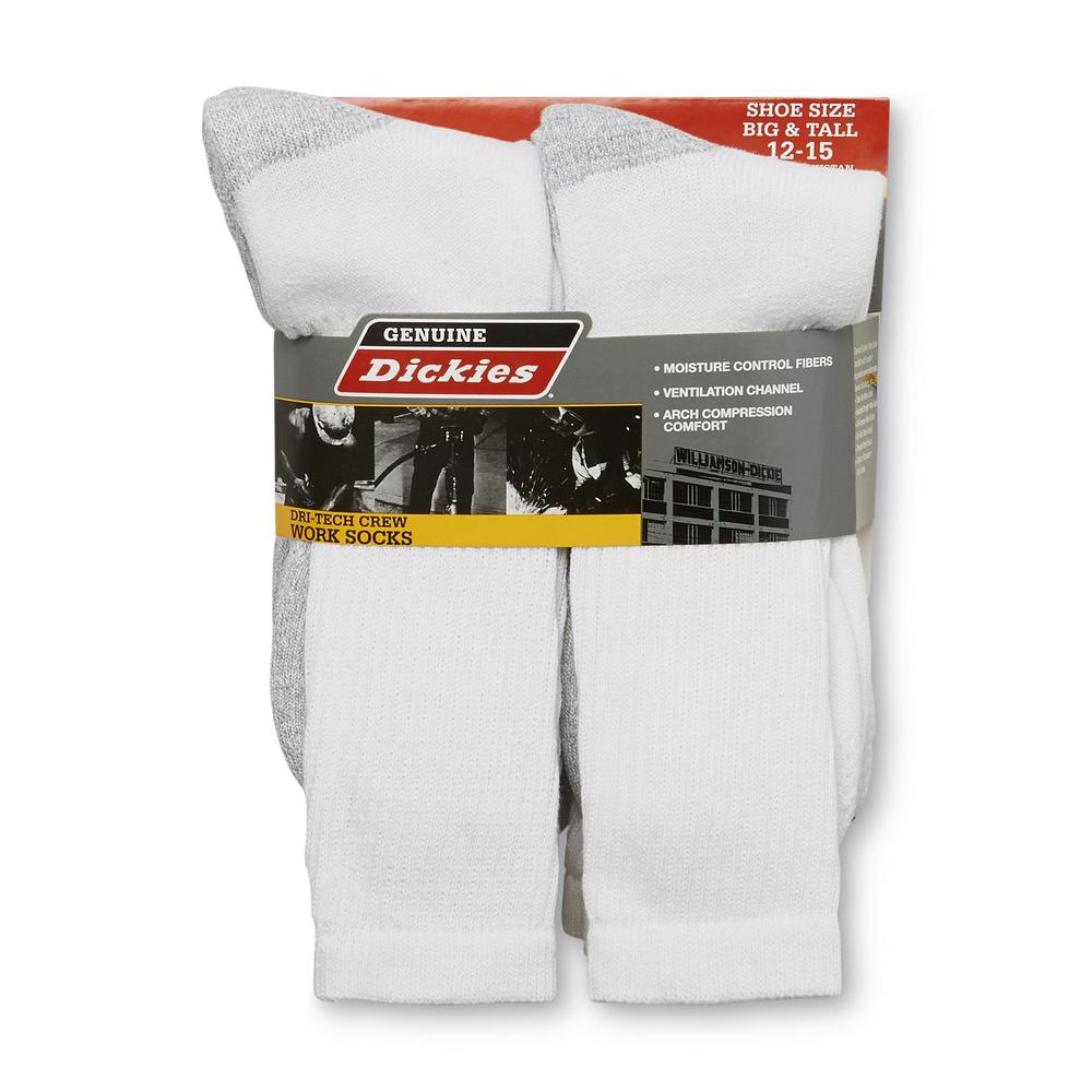 Genuine Dickies Men's 6-Pairs Dri-Tech Crew Socks
