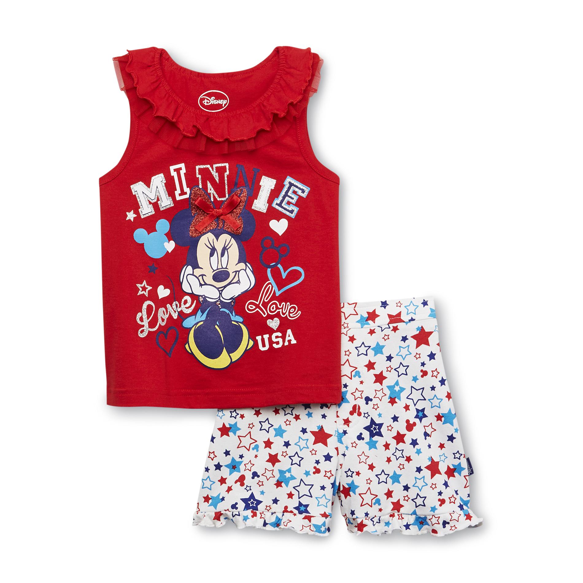 Disney Infant & Toddler Girl's Tank Top & Shorts - Minnie Mouse