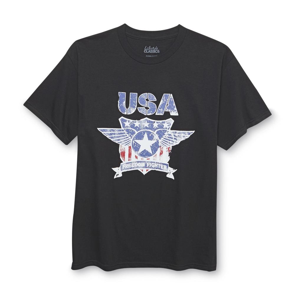 Men's Graphic T-Shirt - USA & Freedom Fighter