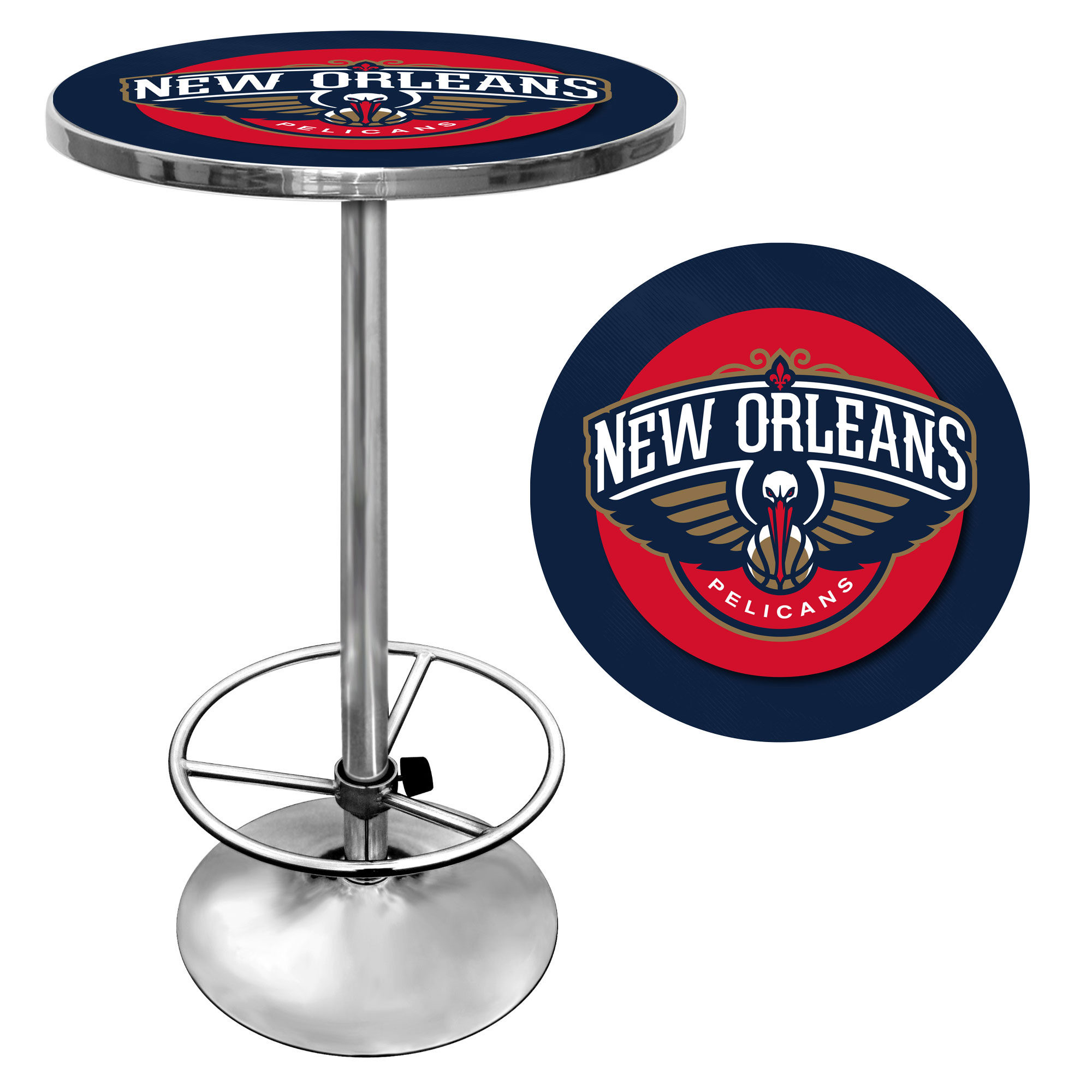 NBA(CANONICAL) New Orleans Pelicans  Chrome Pub Table