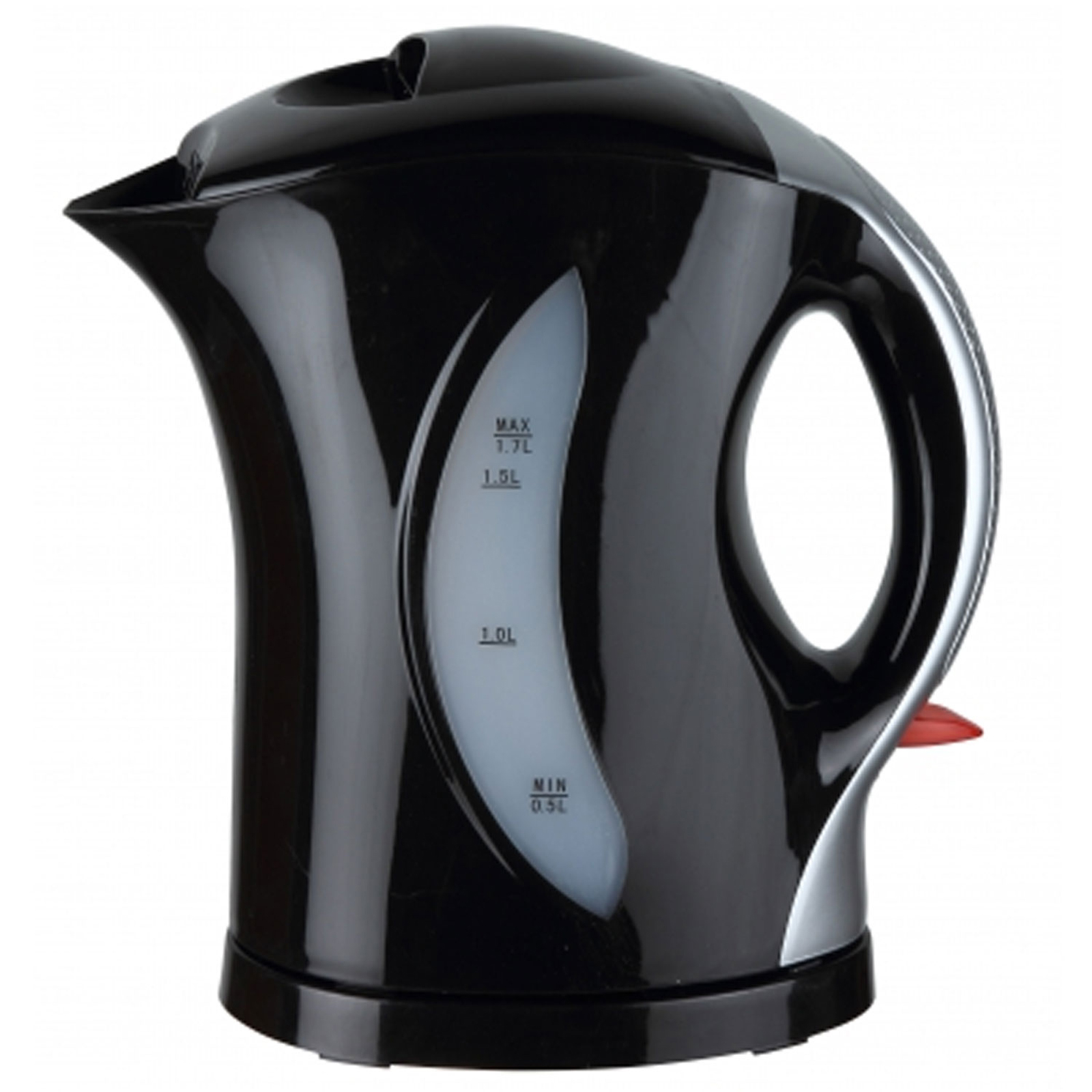 Brentwood 97083236M 1.7 LITER CORDLESS PLASTIC TEA KETTLE BLACK SILVER