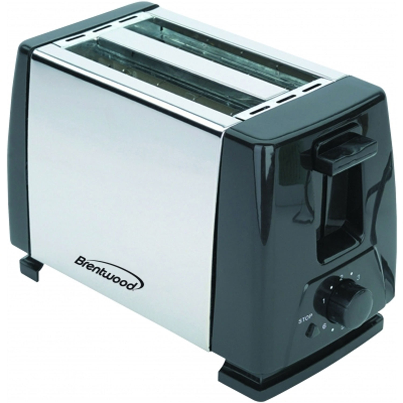 Brentwood 97083265M 2-Slice Toaster in Stainless Steel and Black