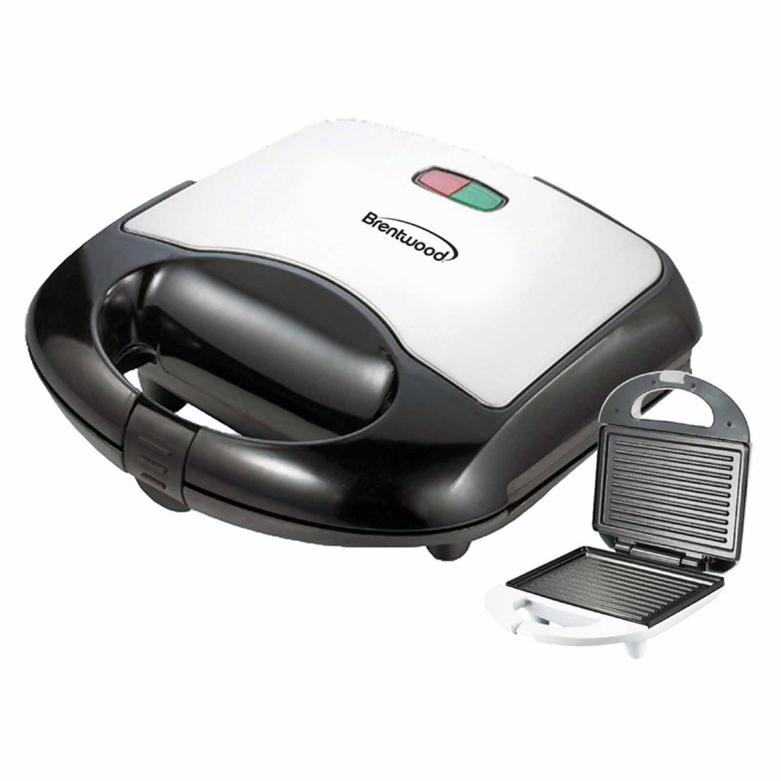 Brentwood Panini Maker (BLACK AND STAINLESS STEEL)