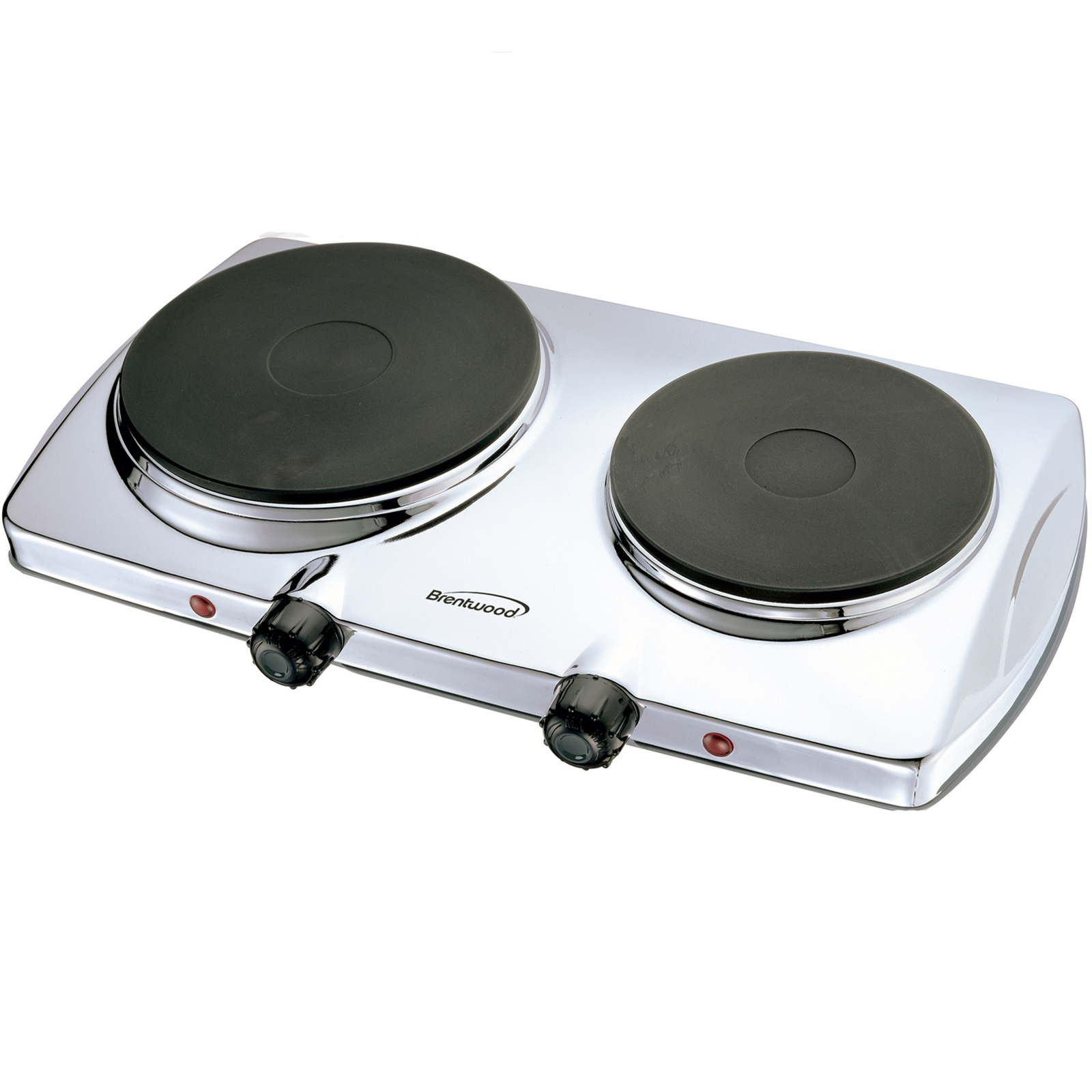 Brentwood 97083282M Electric Double Hot Plate - Chrome