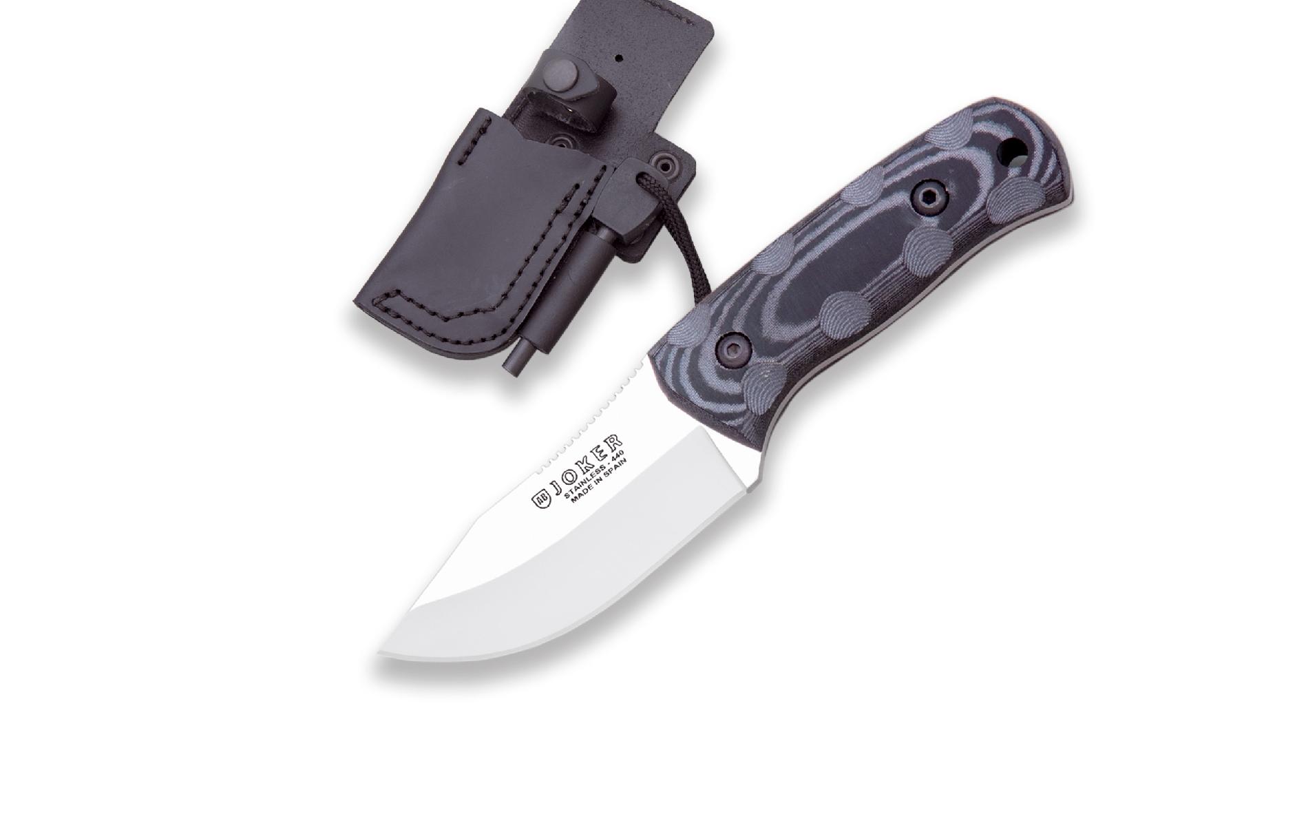 Joker Knives Tactical Knife w/Magnesium Blade 2.92"