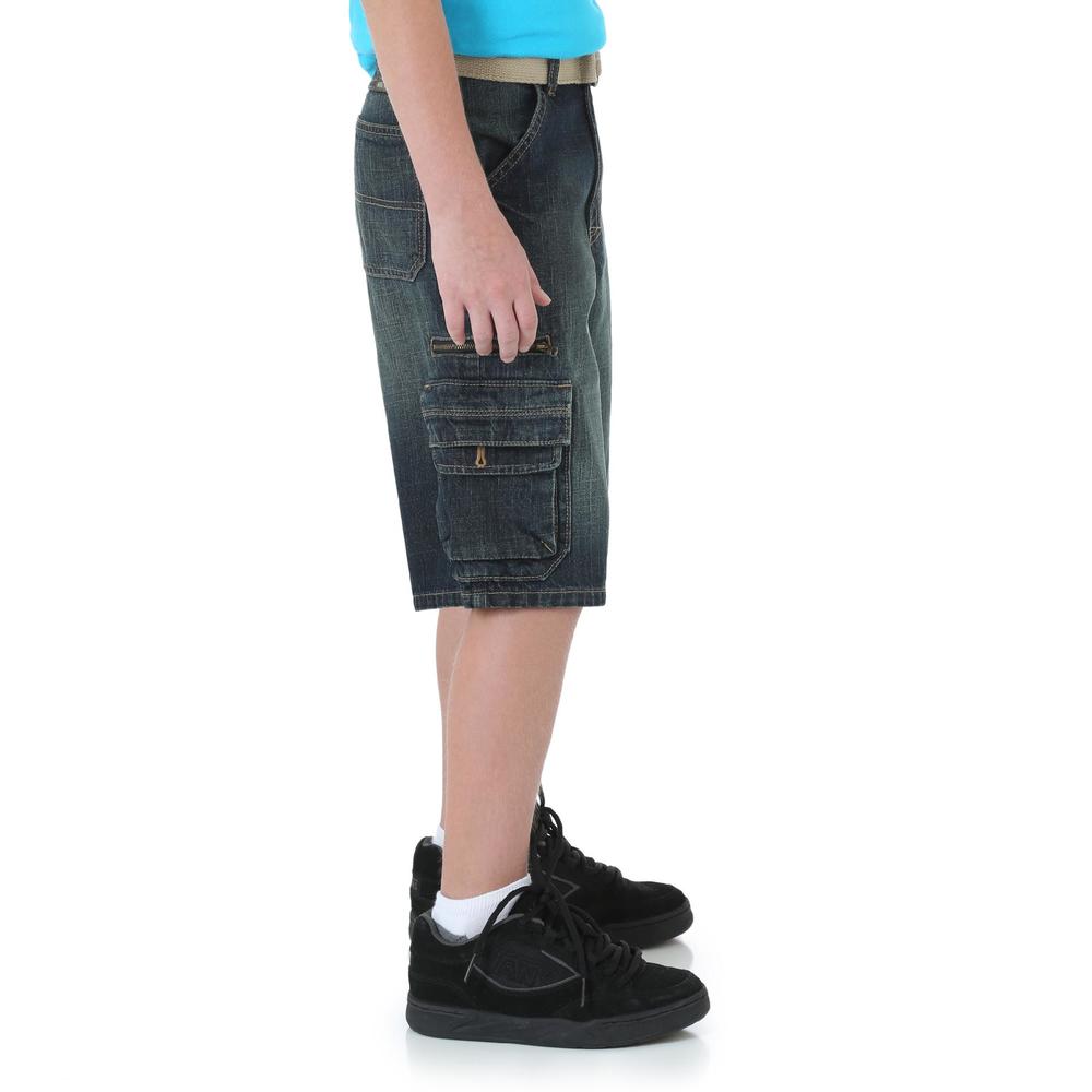 Wrangler Boy's Denim Cargo Shorts