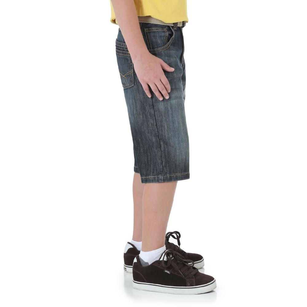 Wrangler Boy's Denim Shorts & Belt