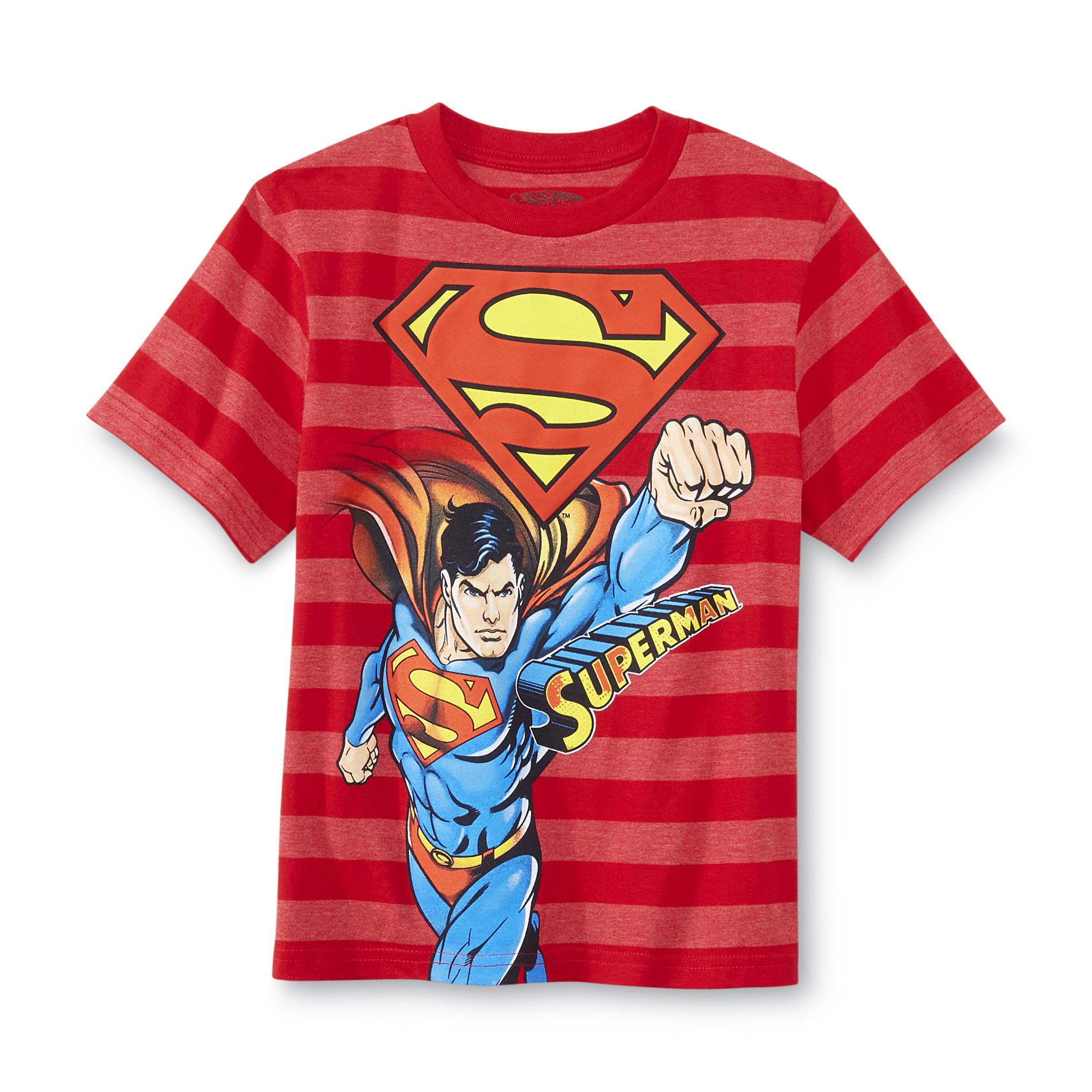 DC Comics Boy's Superman Graphic T-Shirt - Striped