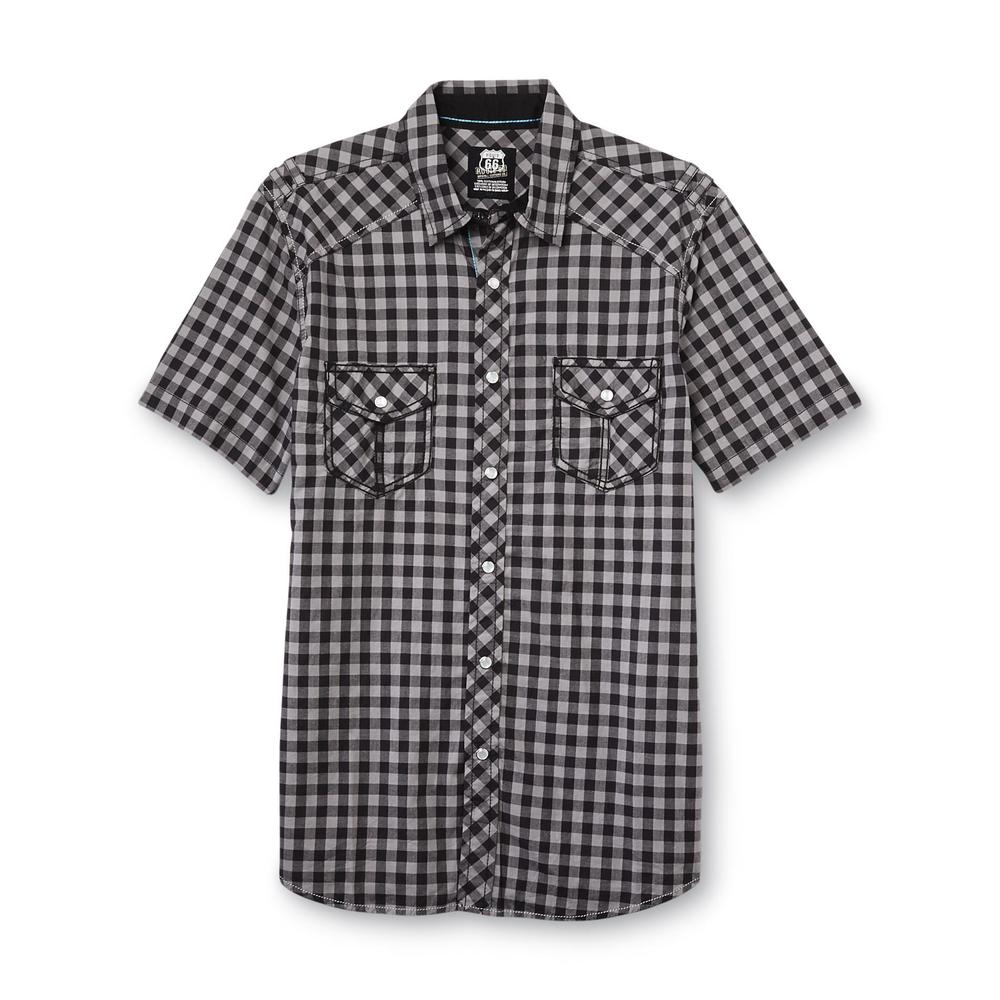Route 66 Men's Western Shirt - Checkered