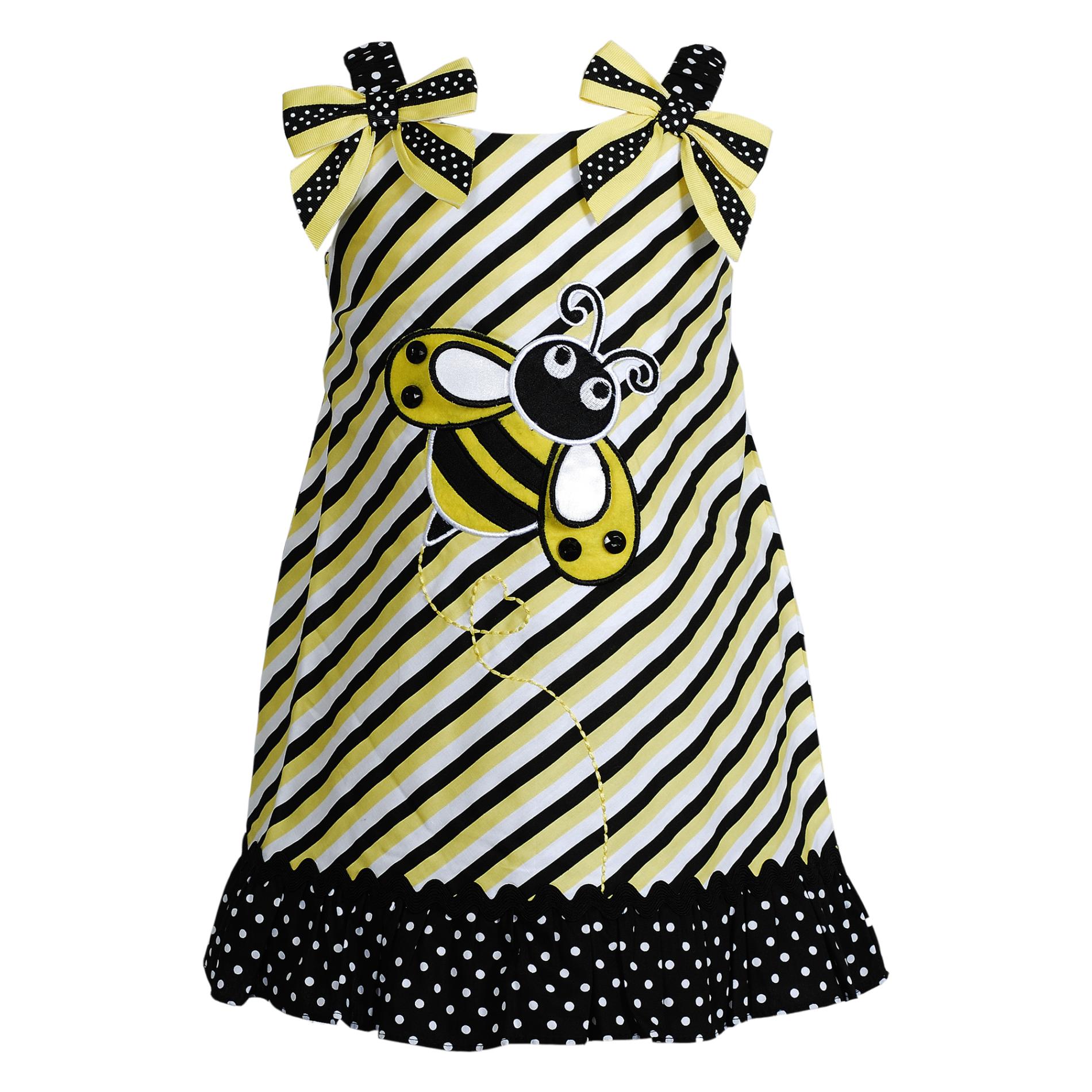 Youngland Infant & Toddler Girl's Sundress - Bumblebee & Striped