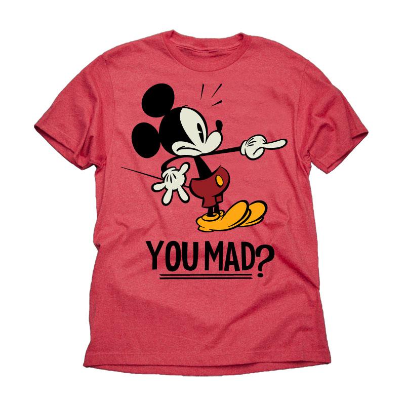Disney Boy's Graphic T-Shirt - You Mad?