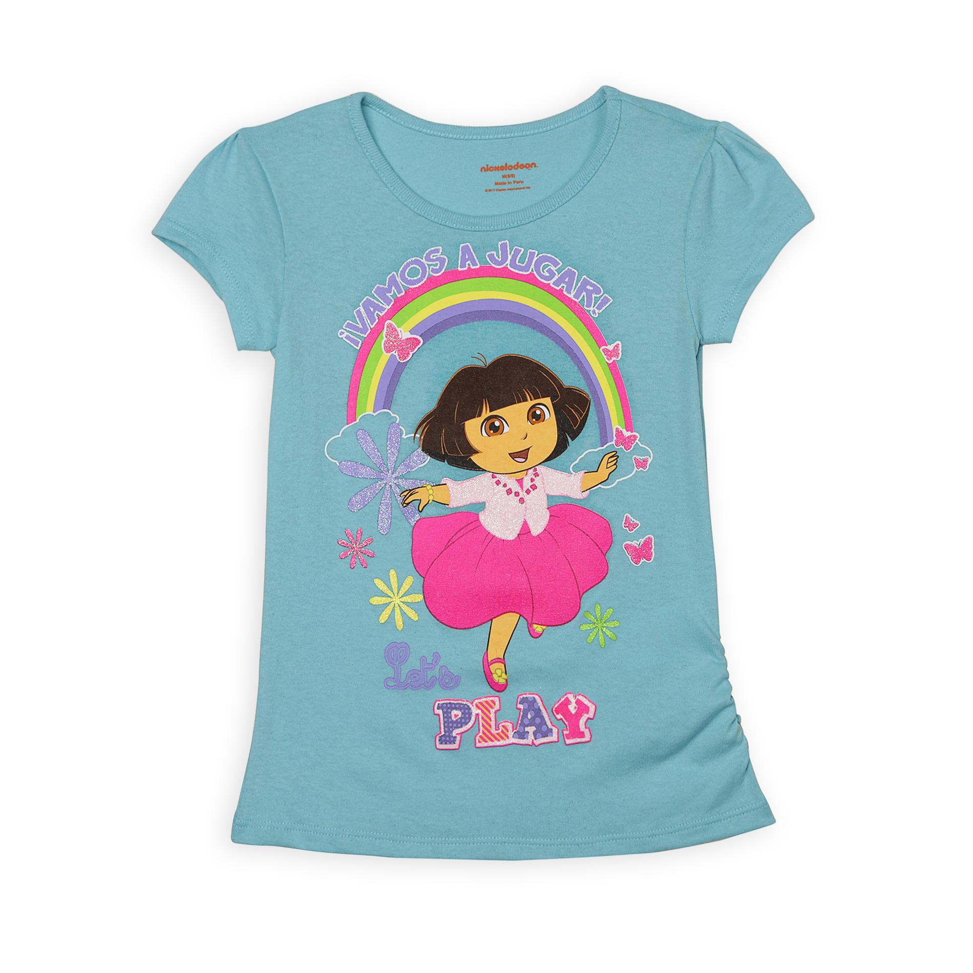 Nickelodeon Dora The Explorer Girl's Graphic T-Shirt