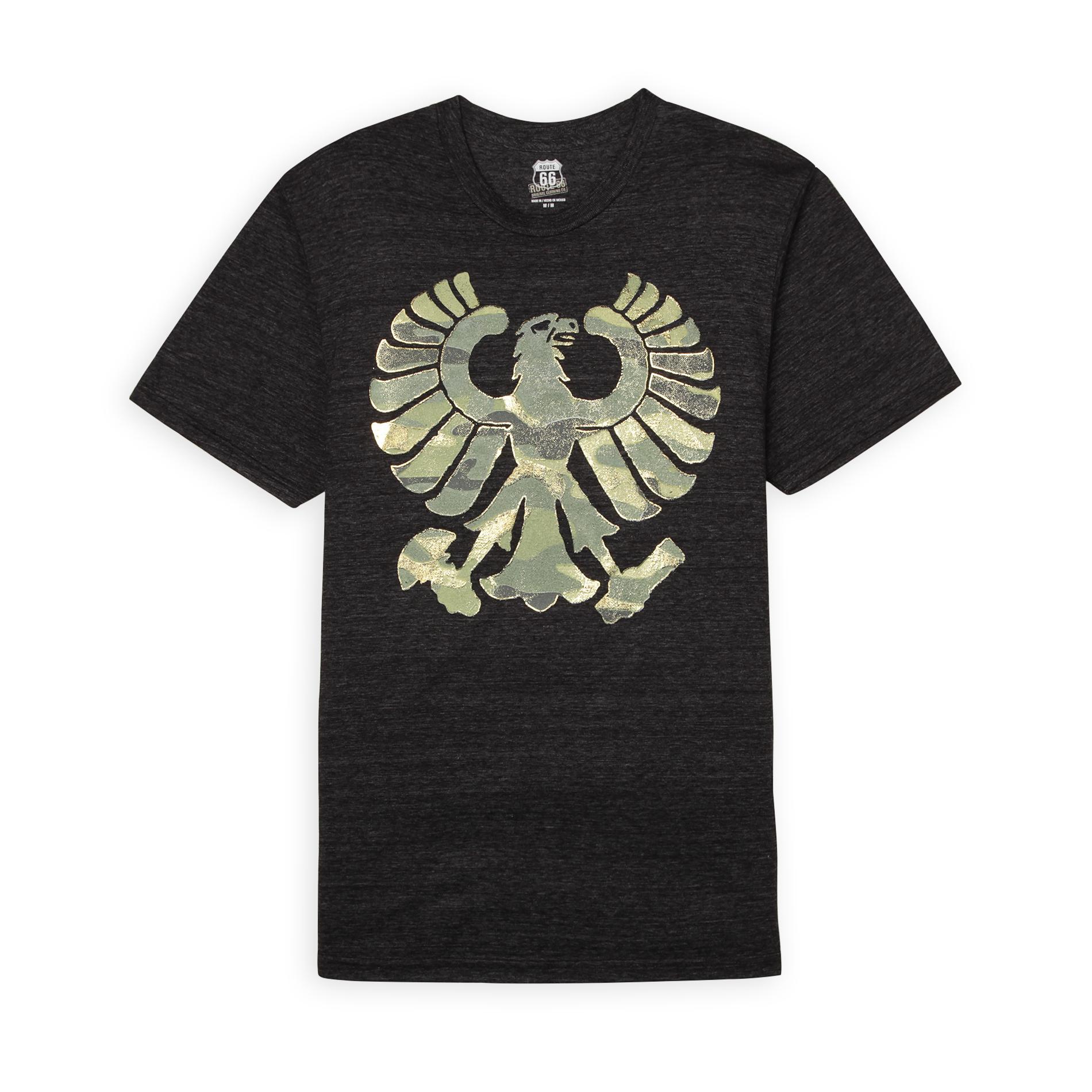 Route 66 Men's Graphic T-Shirt - Camo Eagle
