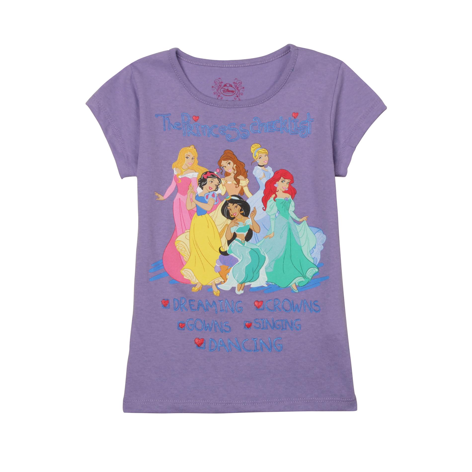Disney Princess Girl's Short-Sleeve Top - Checklist