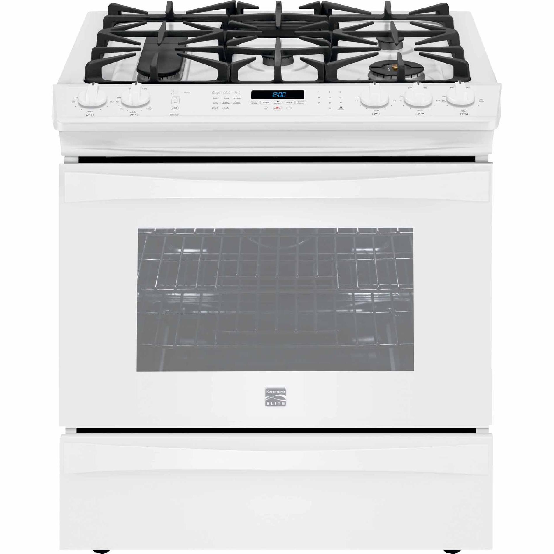 Kenmore Elite 4.5 Cu. Ft. Slidein Gas Range White Trumia