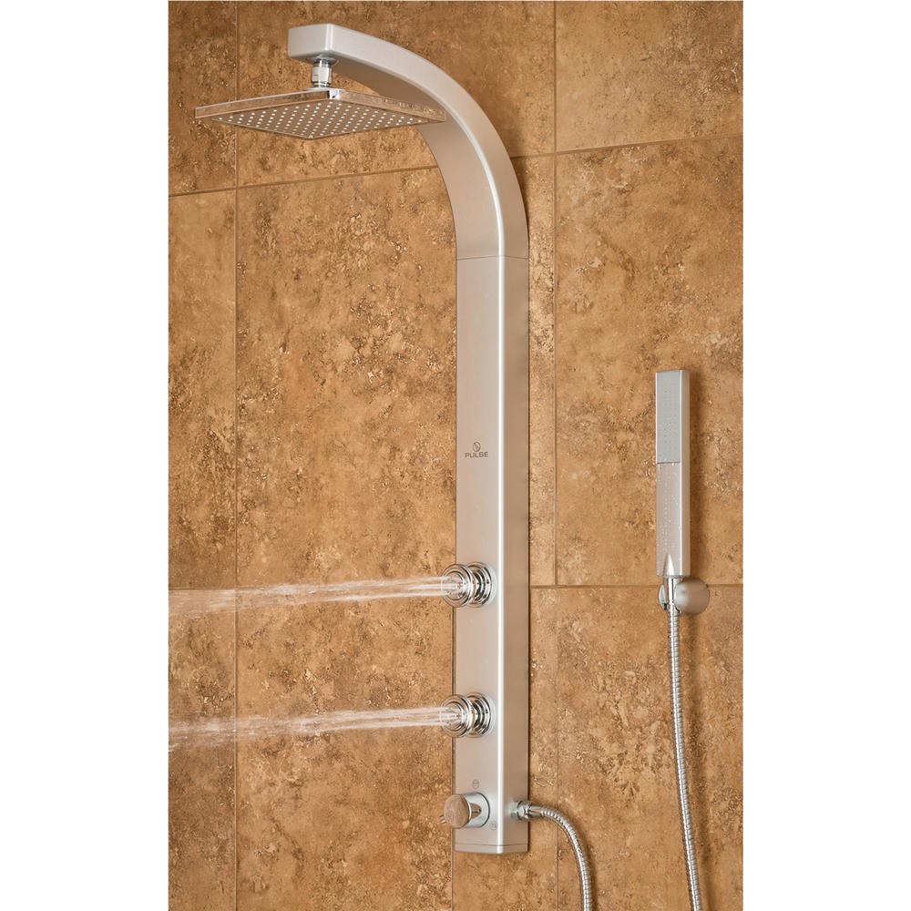 PULSE Showerspas Splash ShowerSpa Silver ABS Shower System