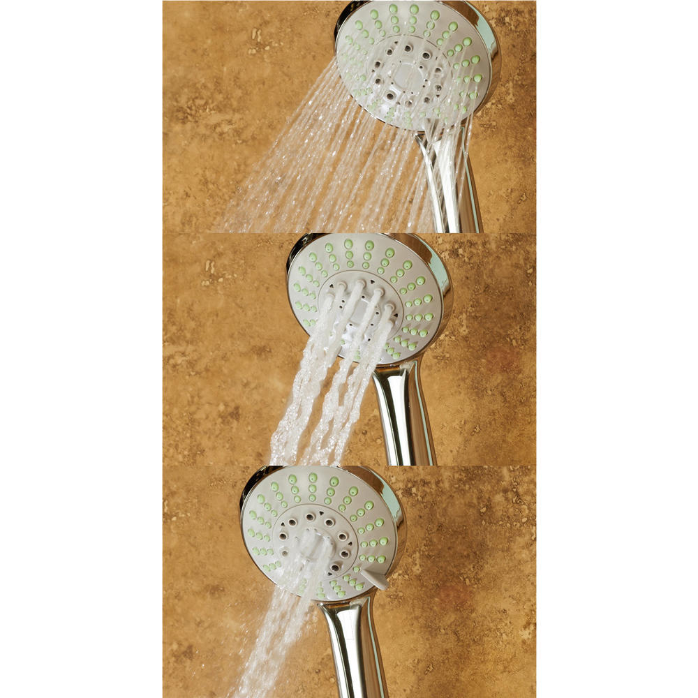 PULSE Showerspas Lahaina ShowerSpa White Glass Shower Panel