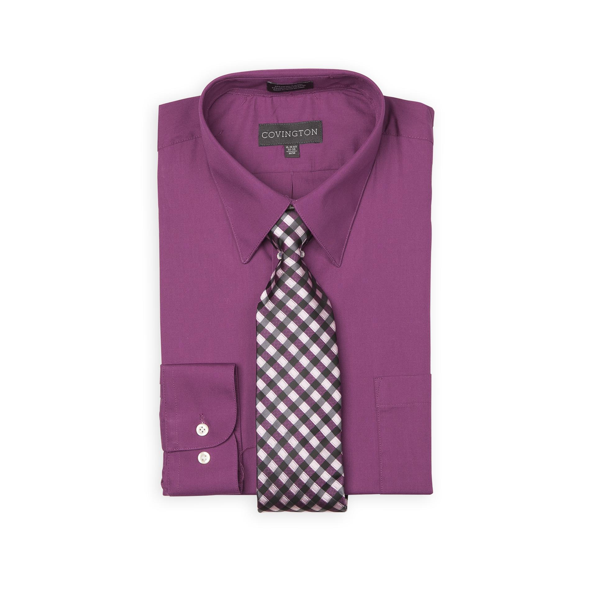 Covington Men's Dress Shirt & Tie Set