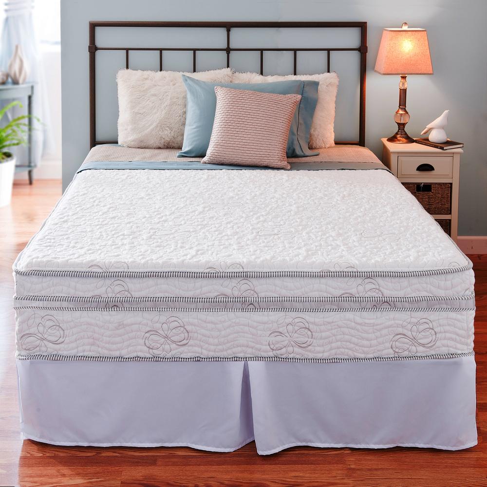 Night Therapy 13" MyGel® iCoil&#174;  Box Top Hybrid Mattress  &Bed Frame Set- Full