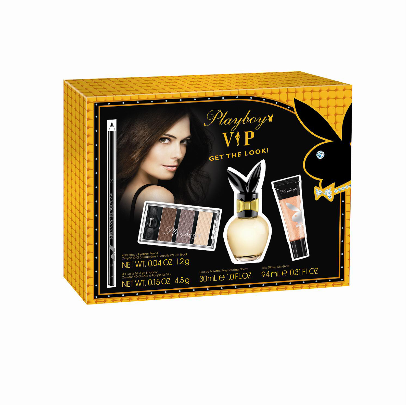 Playboy VIP Beauty Kit  Gift Set, 4 Piece