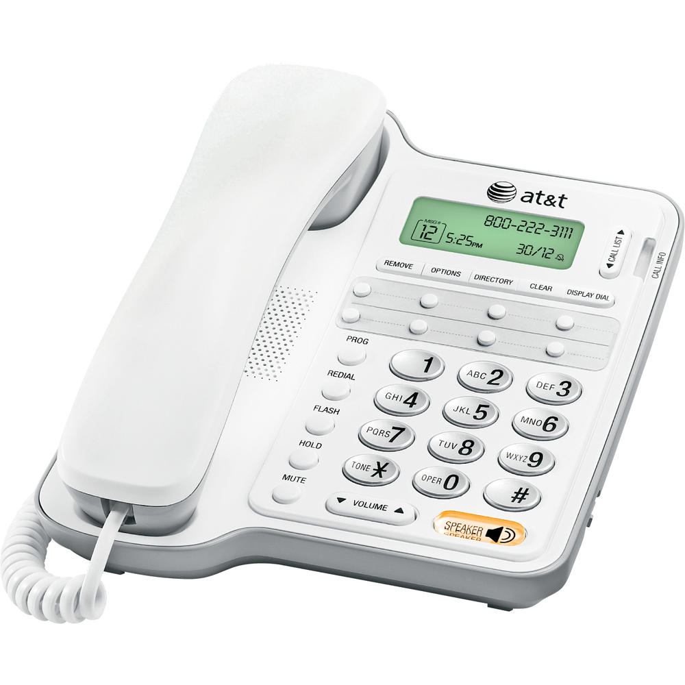 AT&T AT 2909 WT Corded Speakerphone - White