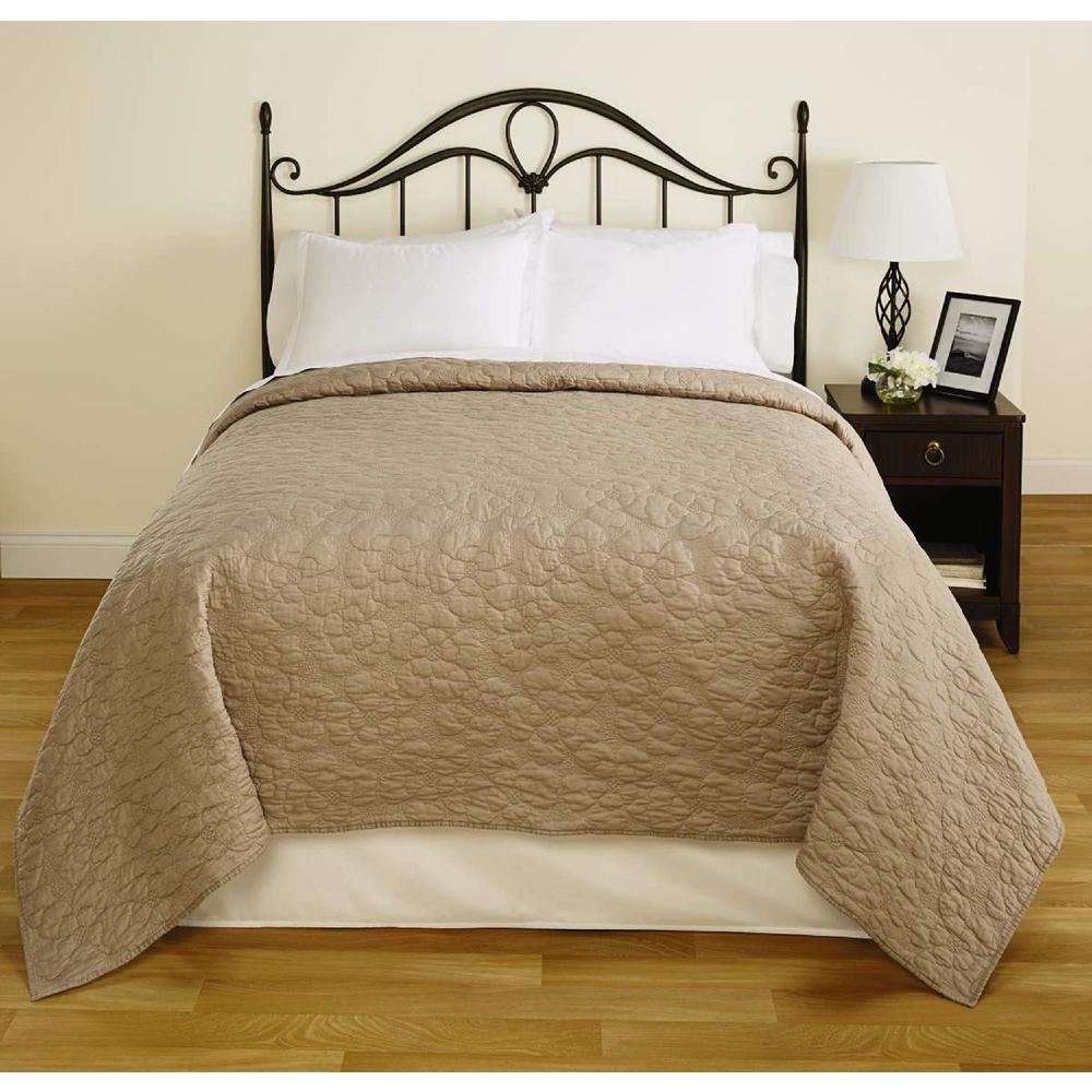 Cannon Yuliana Solid Quilt - Tan