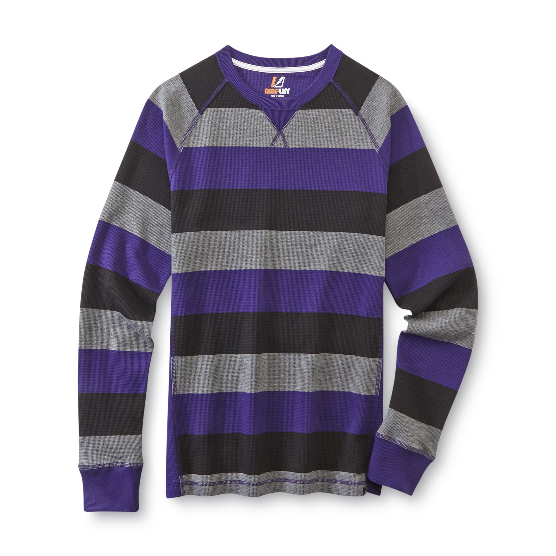 Amplify Young Men's Long-Sleeve Thermal Shirt - Striped