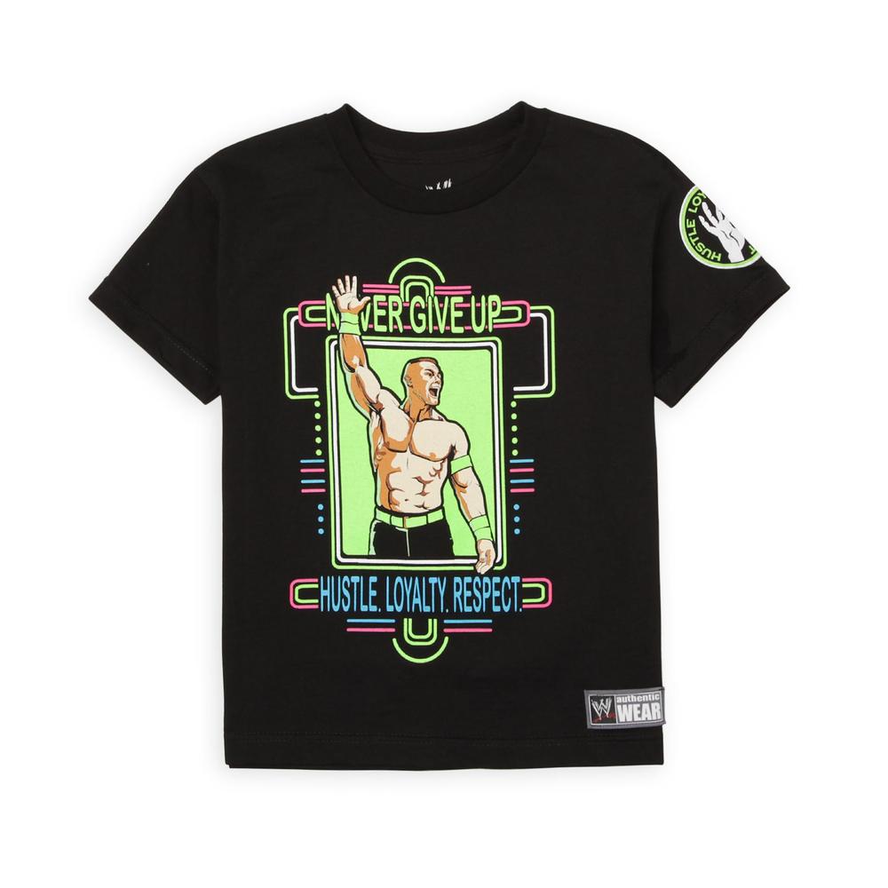 Never Give Up By John Cena Boy's Authentic T-Shirt