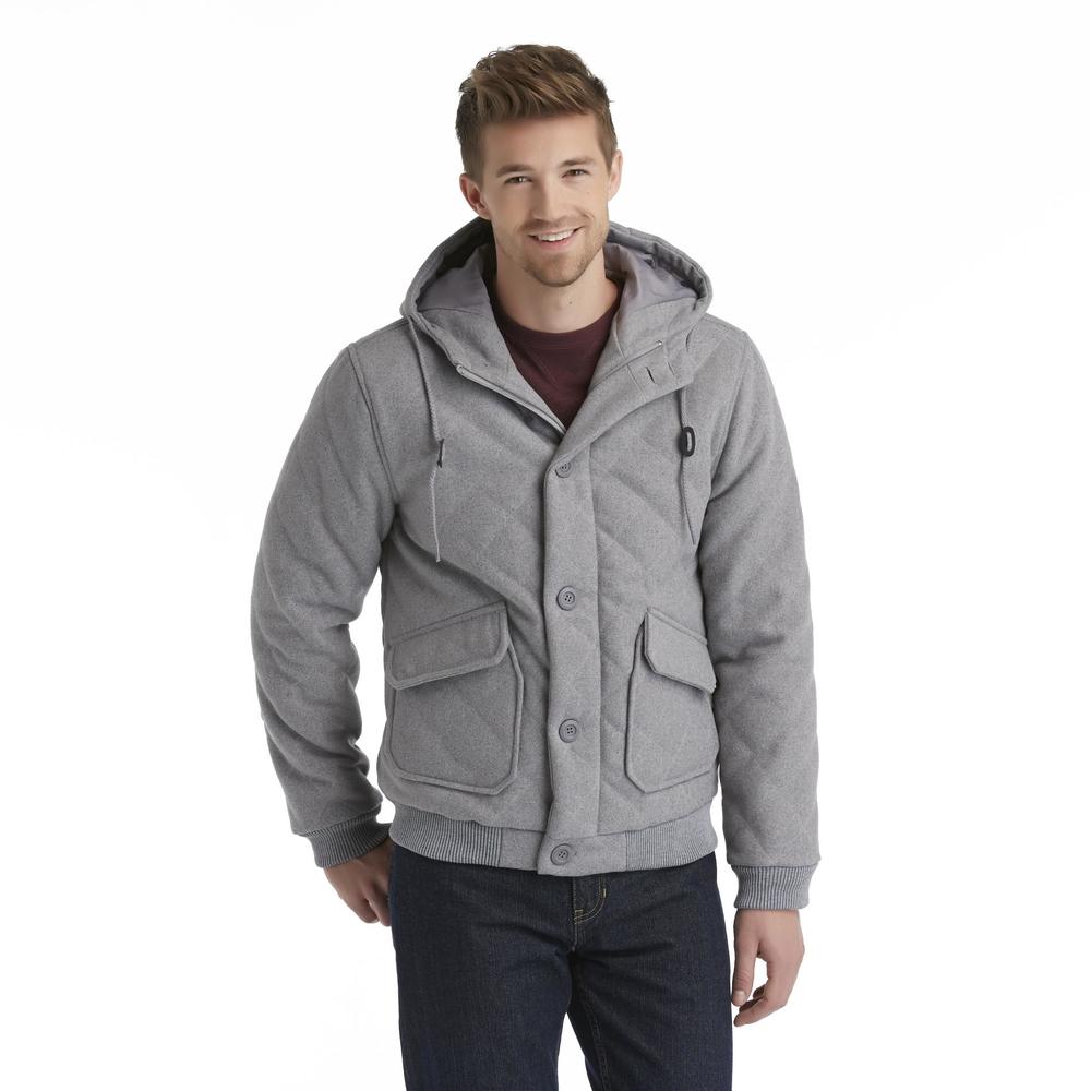 North Zone Men's Quilted Hooded Jacket