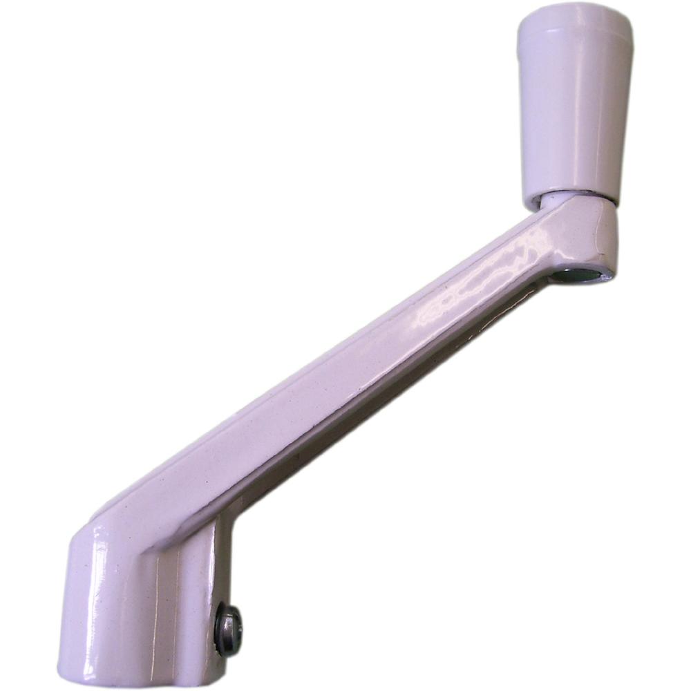 Ideal Security Inc. Fixed Window Casement Handles in White (2-pack)