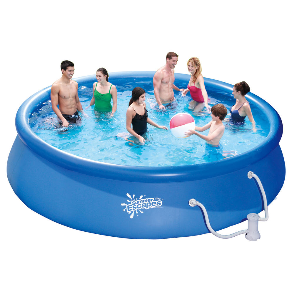 Summer Escapes 14' x 36&#8221; Quick Set Inflatable Family Pool