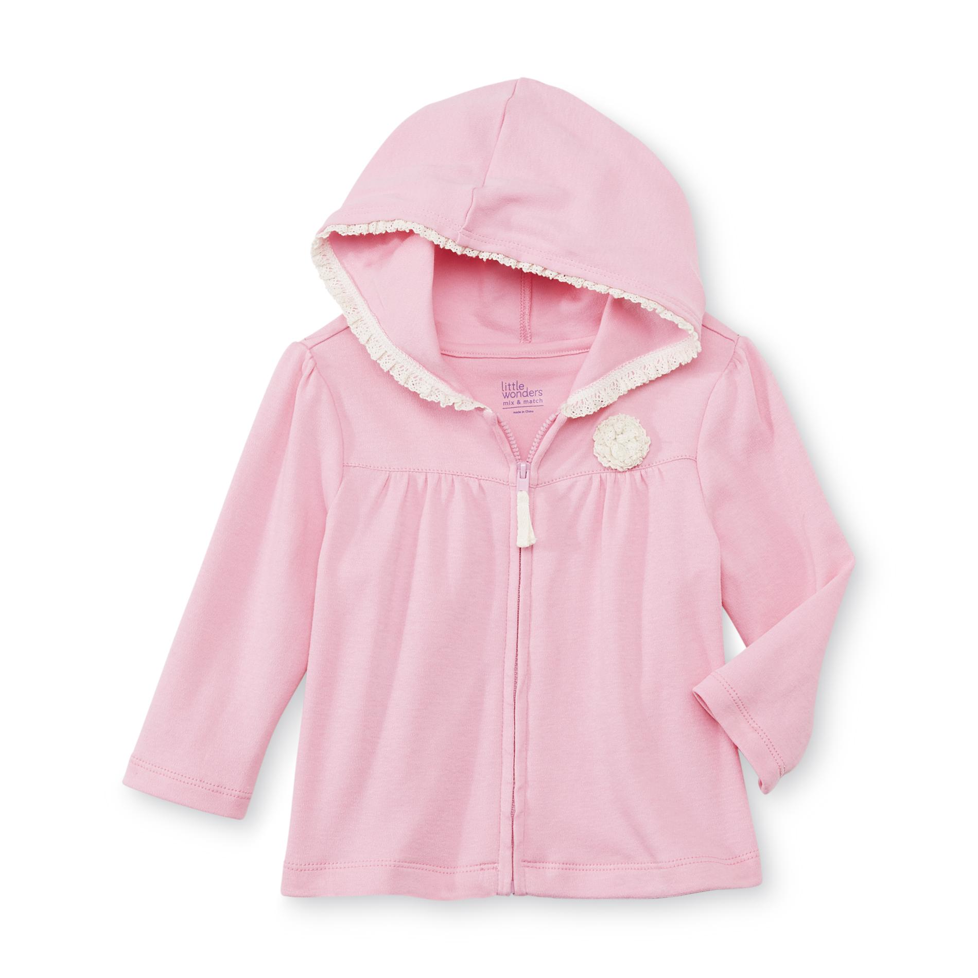 Little Wonders Newborn & Infant Girl's Hoodie Jacket - Lace Trim