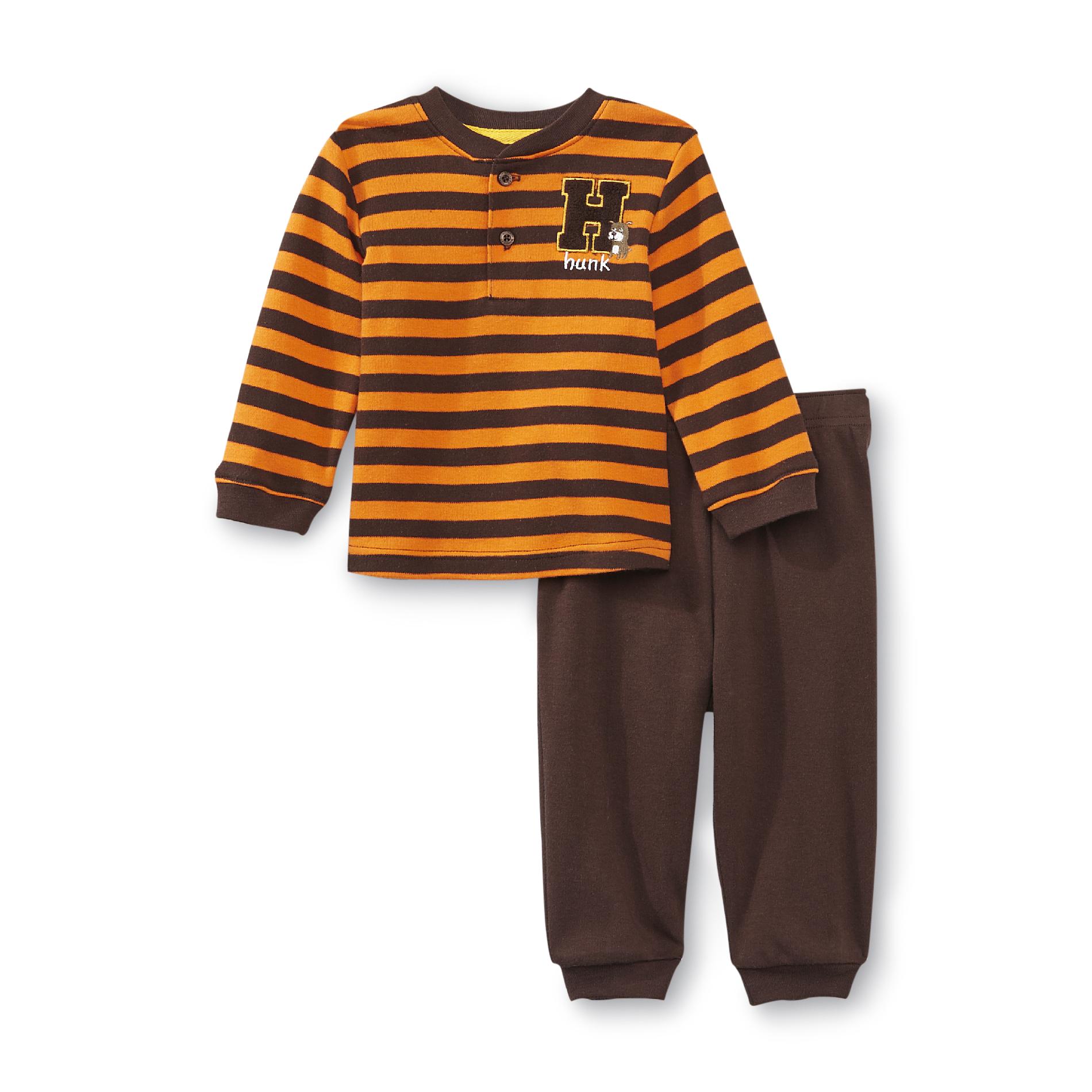 Little Wonders Newborn Boy's Long-Sleeve Shirt & Pants Set - Hunk