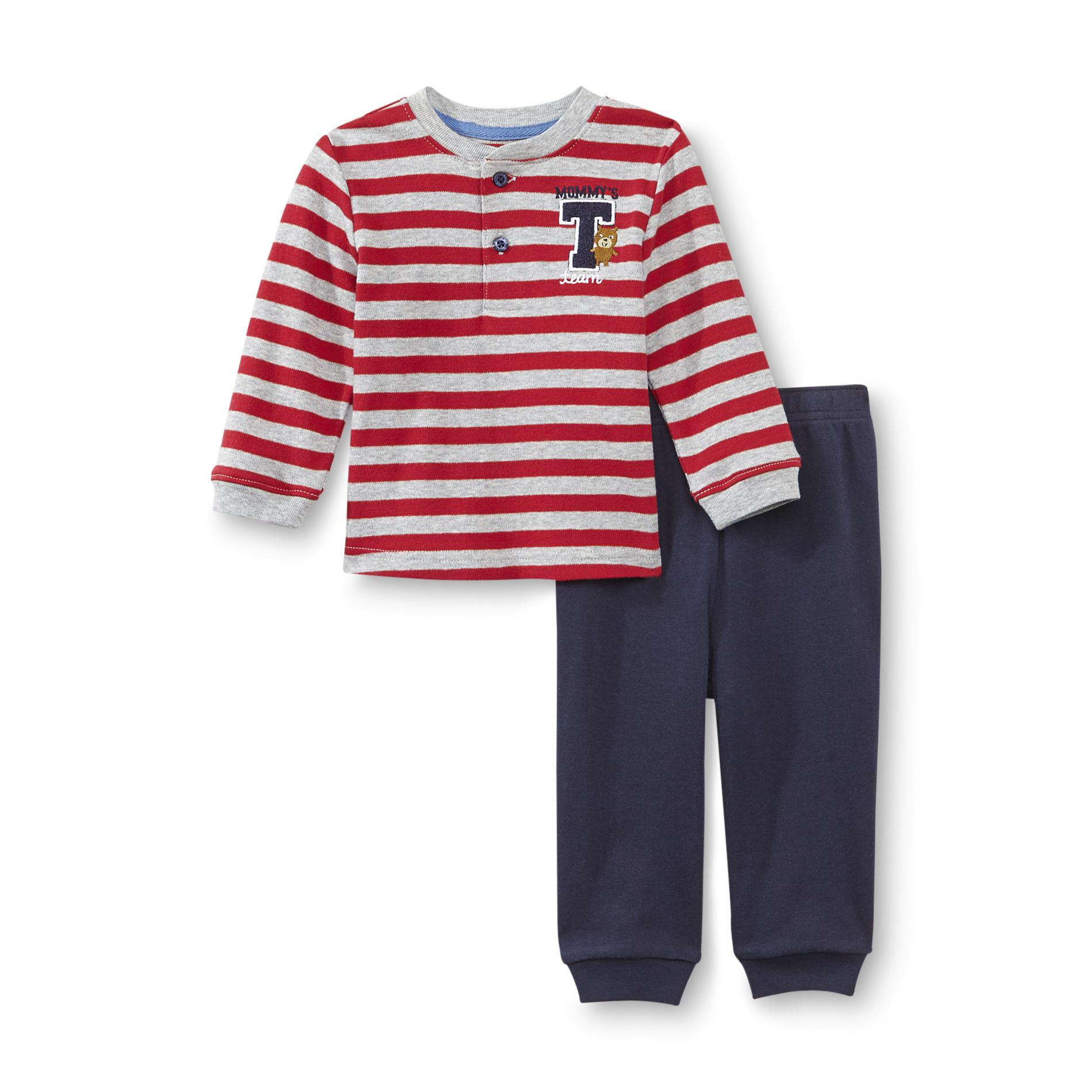 Little Wonders Newborn Boy's Long-Sleeve Shirt & Pants Set - Mommy's Team