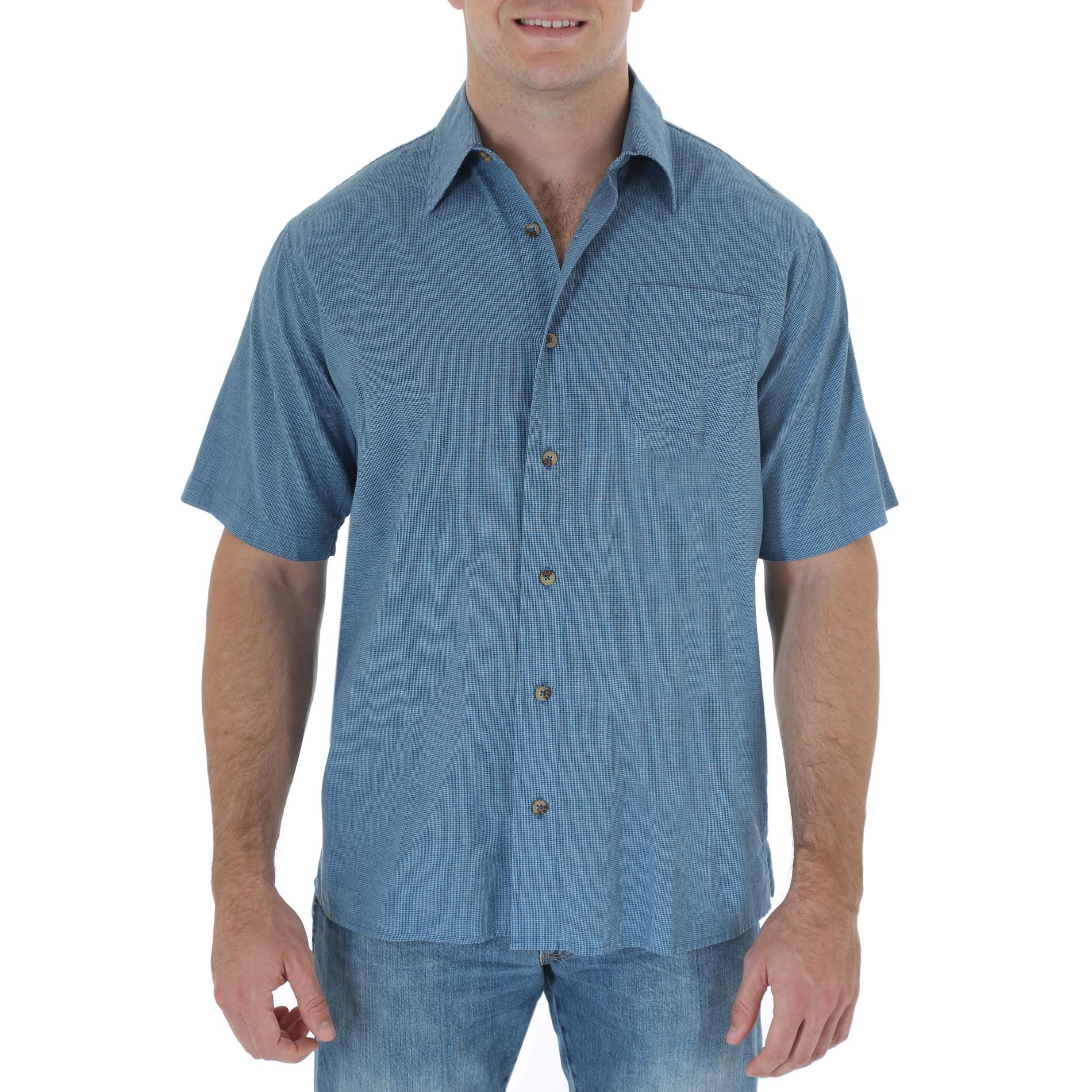 Wrangler Men's Short-Sleeve Button-Down Shirt