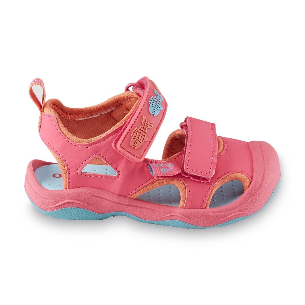 OshKosh Toddler Girl's Rapid-G Light-Up Neon Pink Athletic Sandal