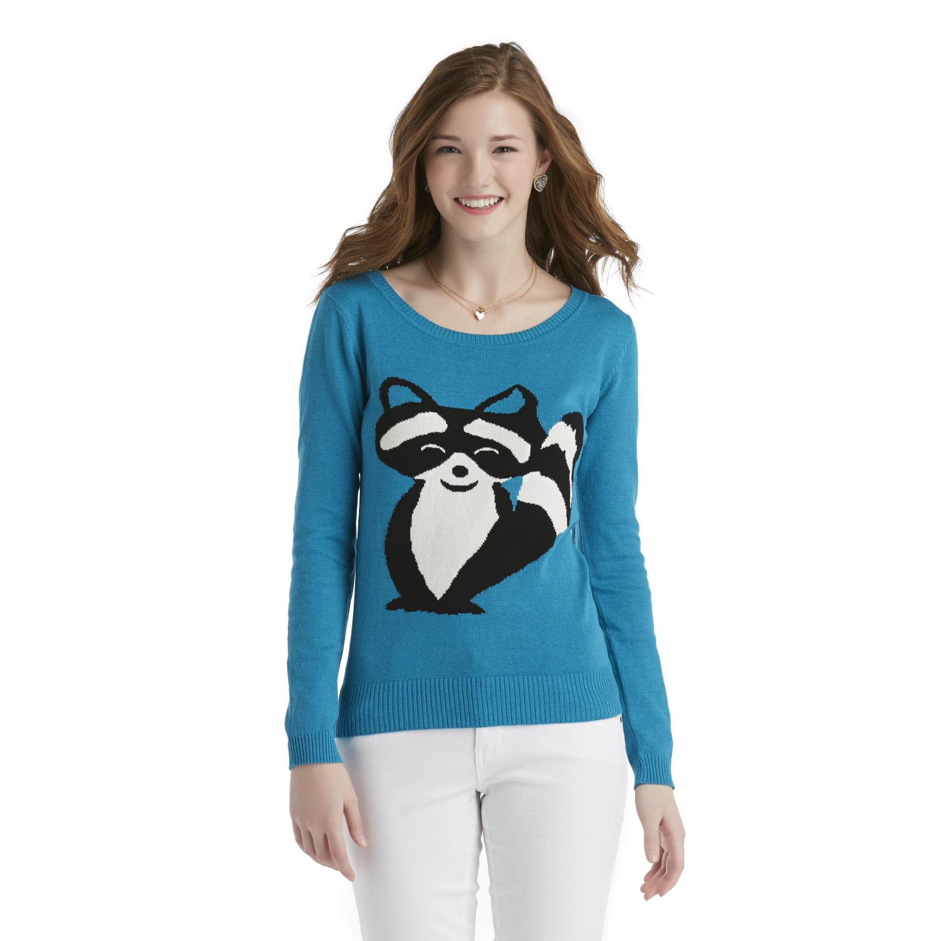Bongo Junior's Graphic Sweater - Raccoon