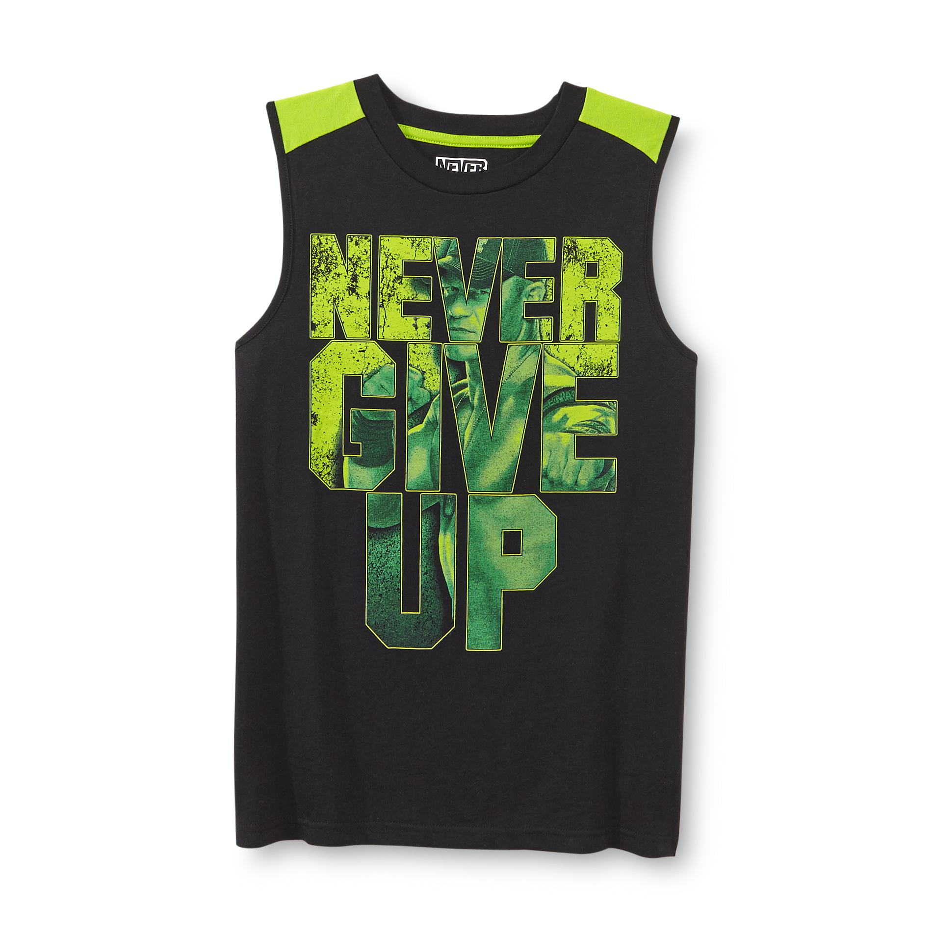 Never Give Up By John Cena Boy's Graphic Tank Top