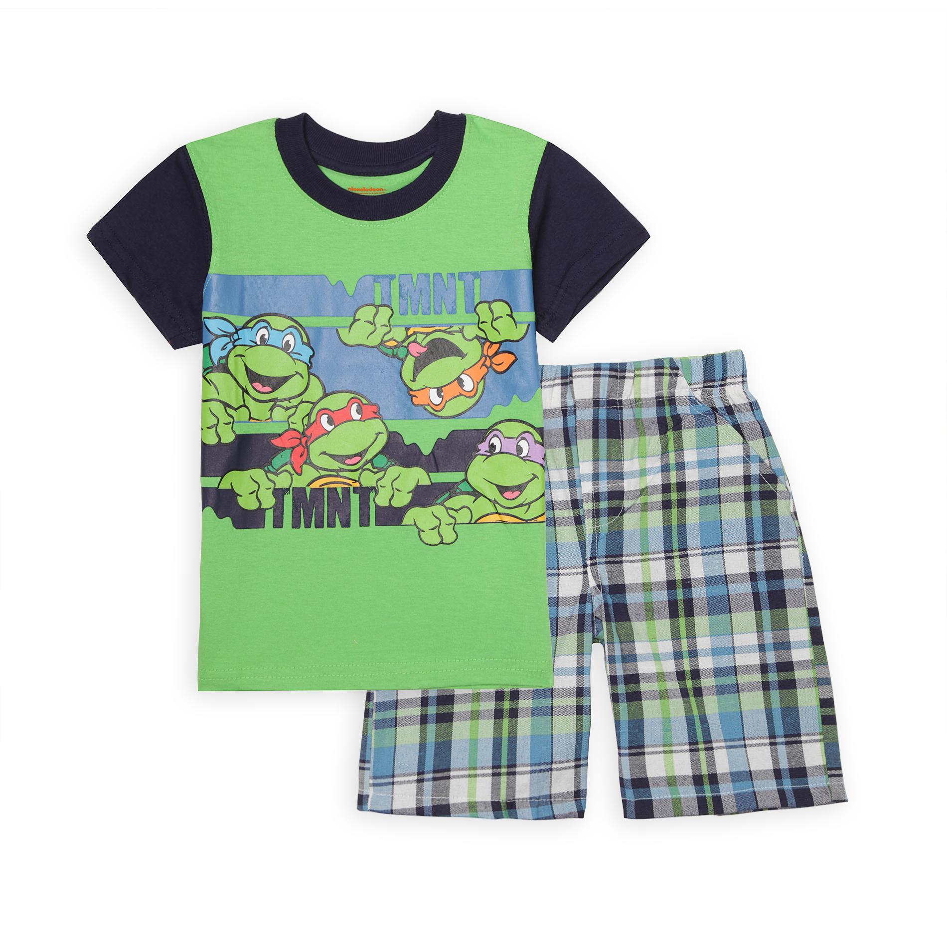 Nickelodeon Toddler Boy's Graphic T-Shirt & Shorts - Teenage Mutant Ninja Turtles