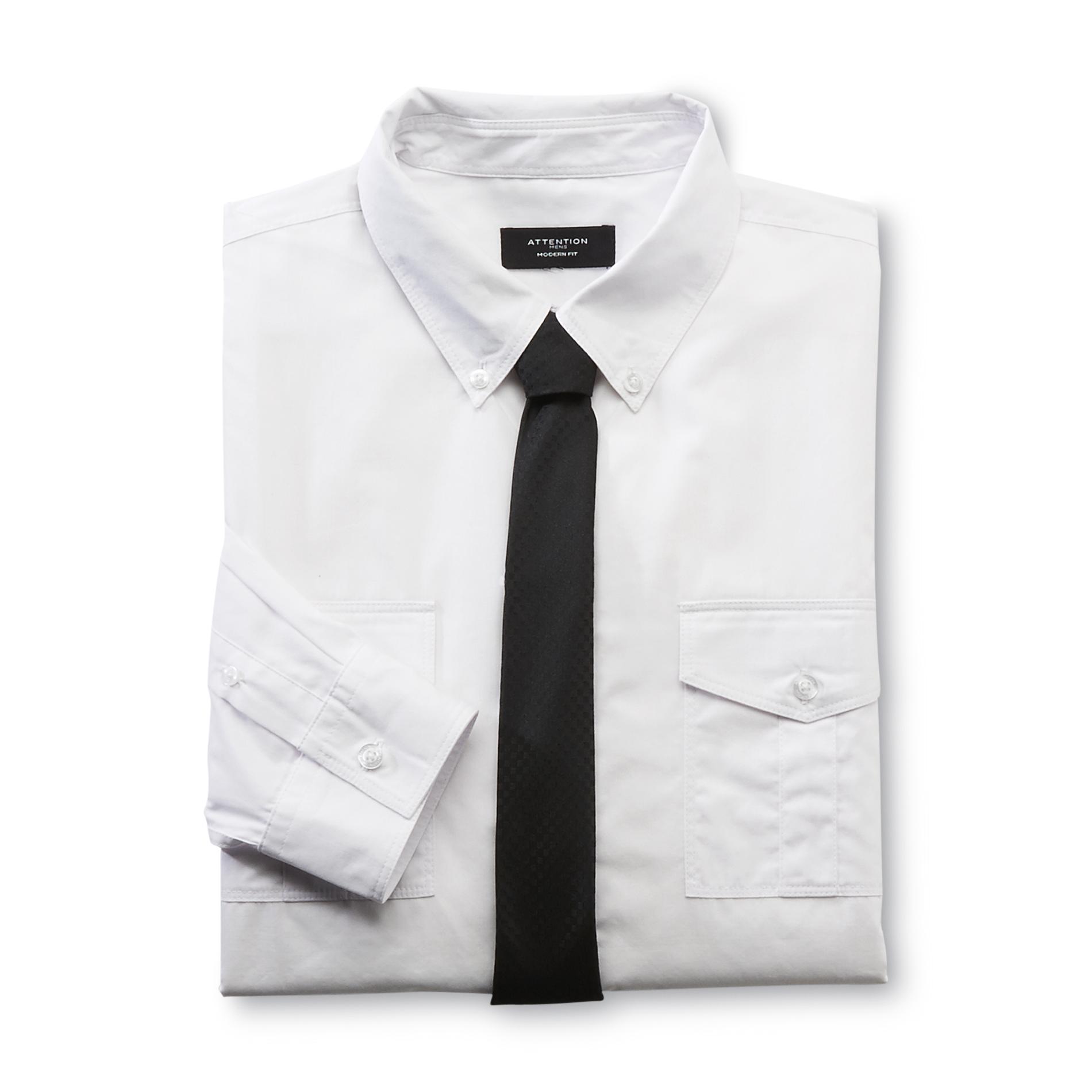 Attention Men's Dress Shirt & Tie