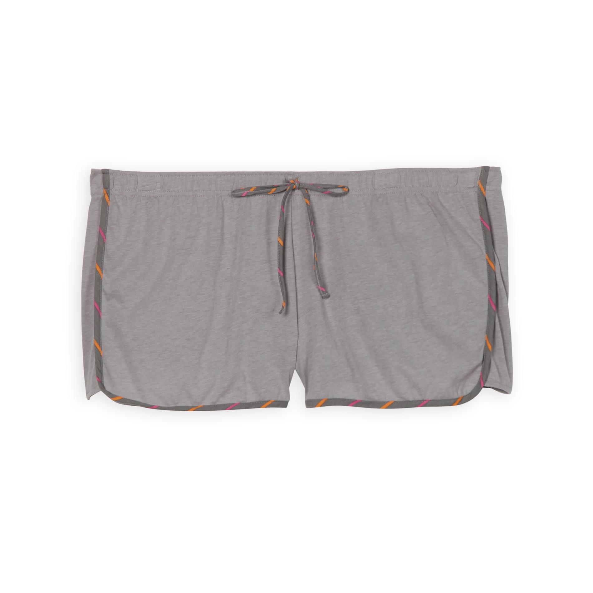 Joe Boxer Knit Dolphin Shorts - Striped Trim