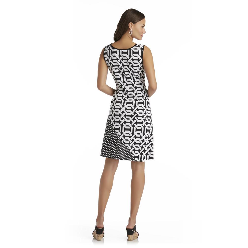 JBS Women's Sleeveless A-Line Dress - Geometric