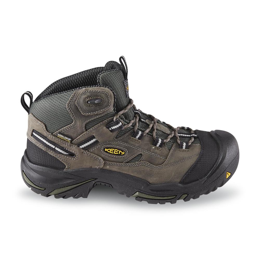 Keen Utility Men's Braddock 6" Gray Waterproof Steel Toe Hiking Boot 1011243