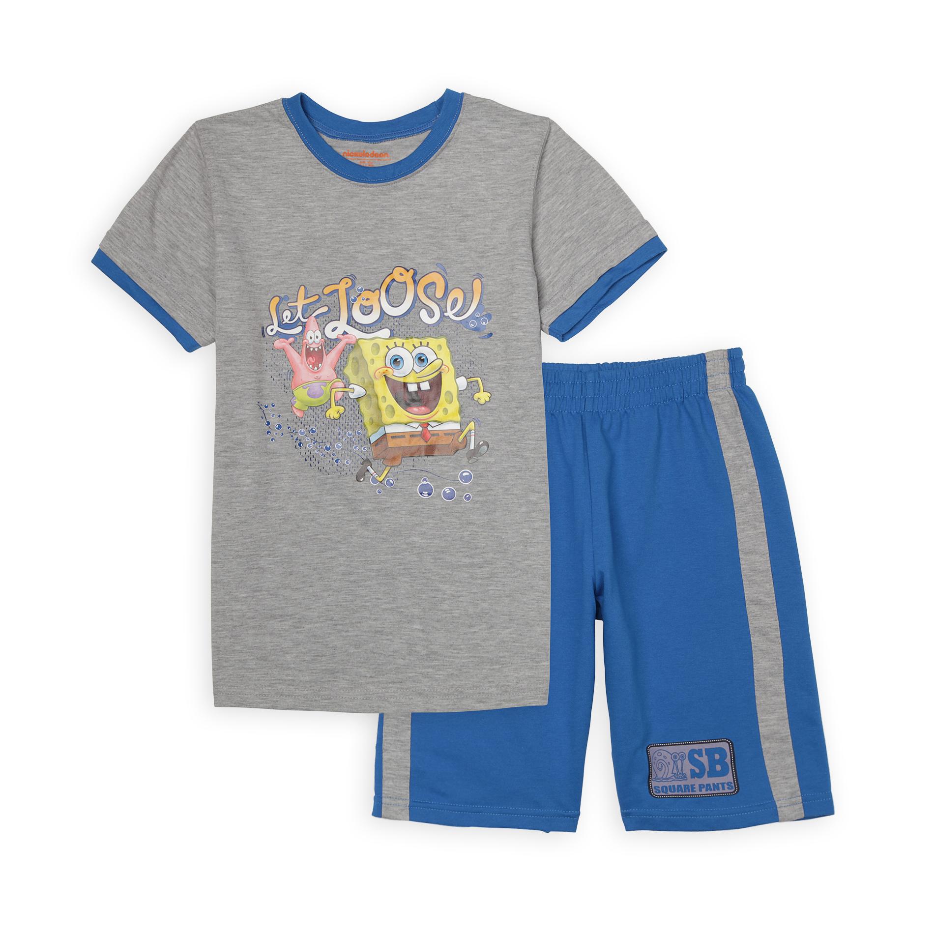 Nickelodeon SpongeBob SquarePants Boy's T-Shirt & Shorts - Let Loose
