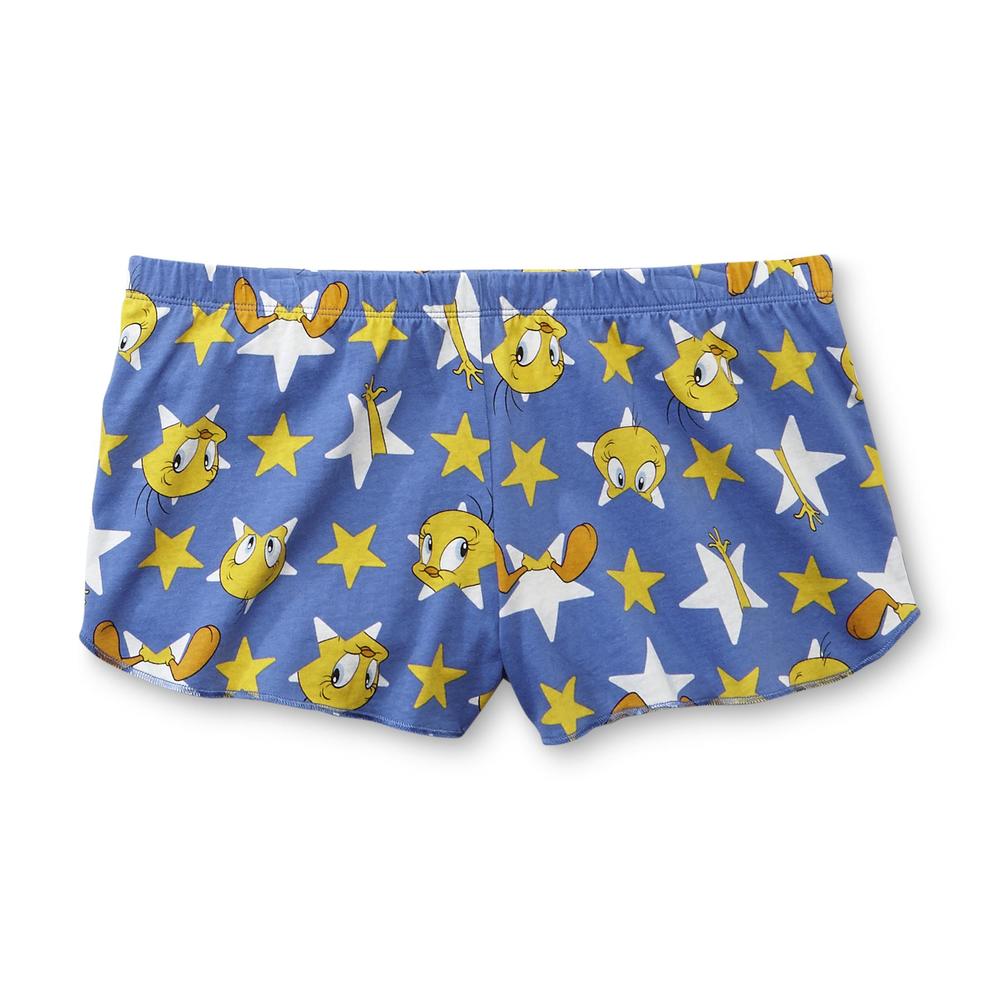 Warner Brothers Tweety Women's Racerback Pajama Top & Shorts