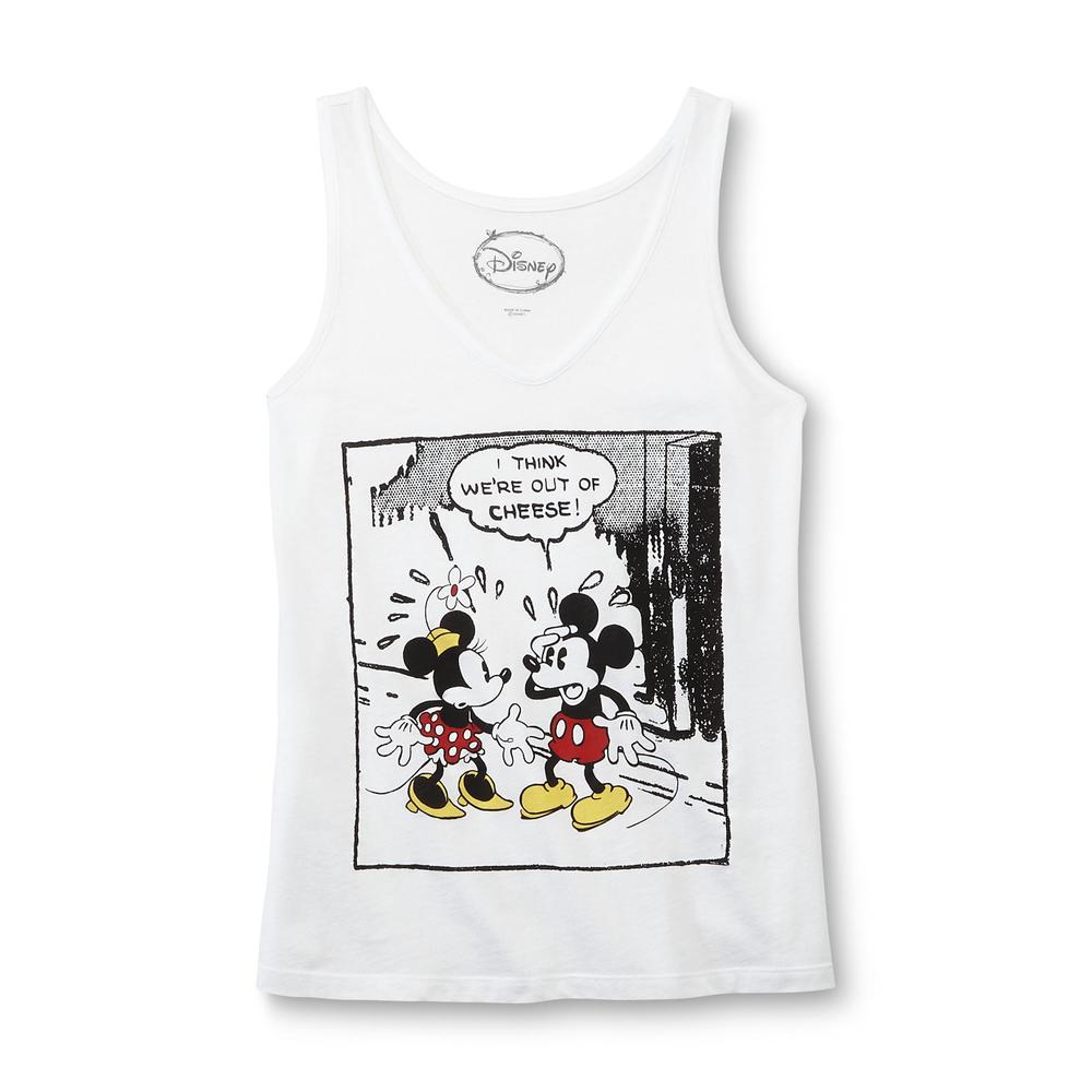 Disney Women's Pajama Tank Top - Mickey Mouse & Minnie Mouse