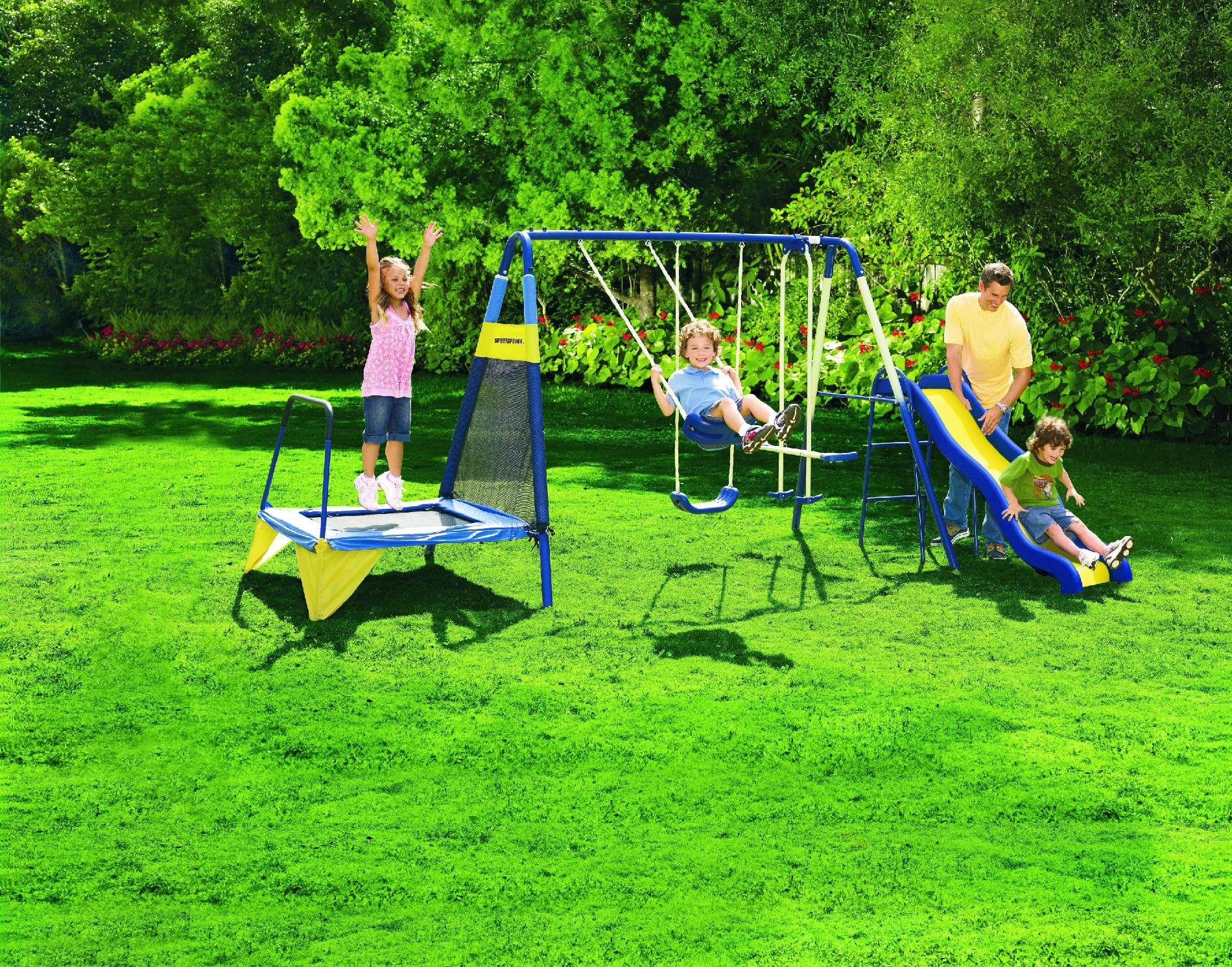 Sportspower Jump N Swing Metal Swing Set