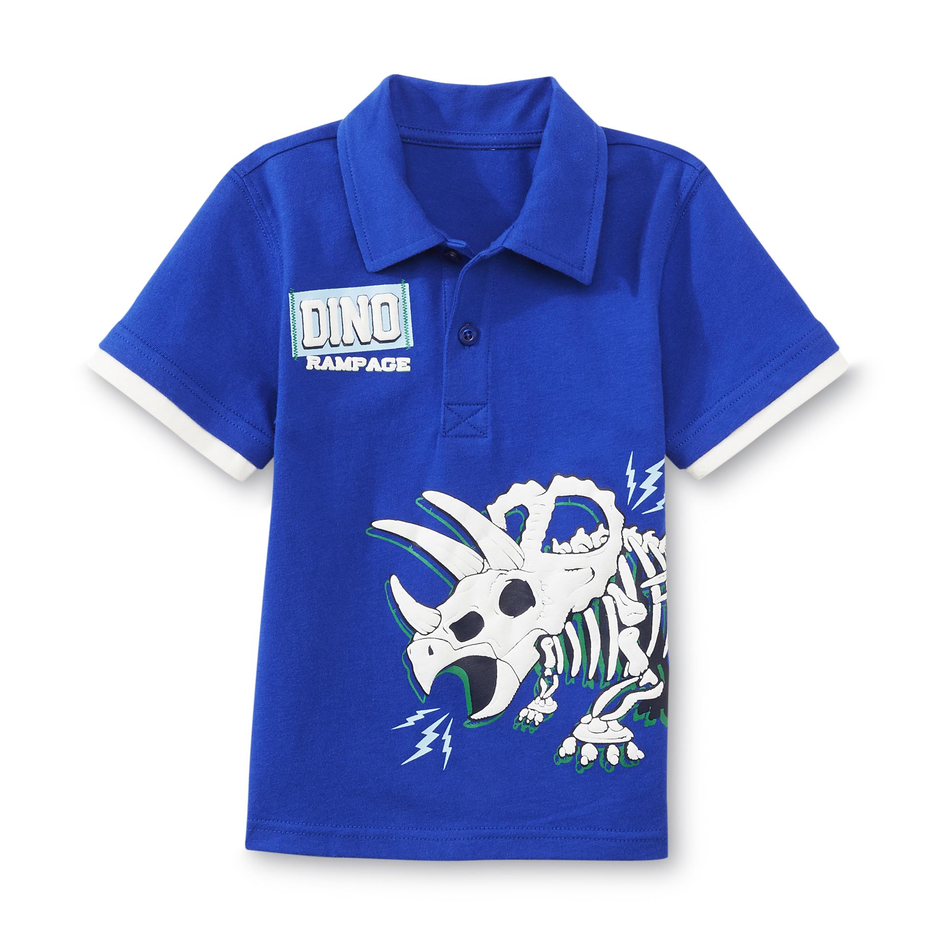 Toughskins Boy's Polo Shirt - Dino Rampage