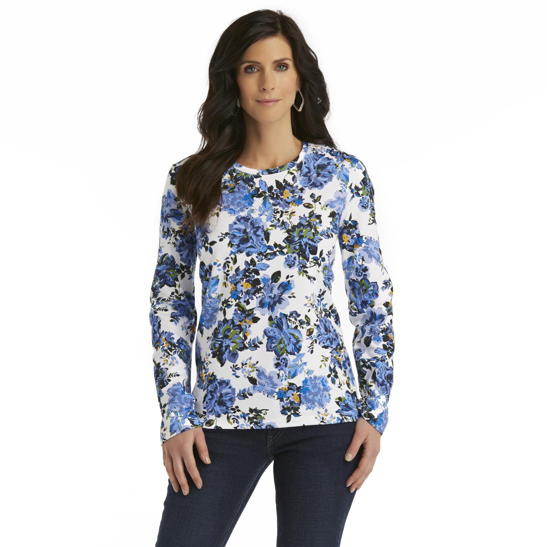 Laura Scott Women's Long-Sleeve T-Shirt - Floral